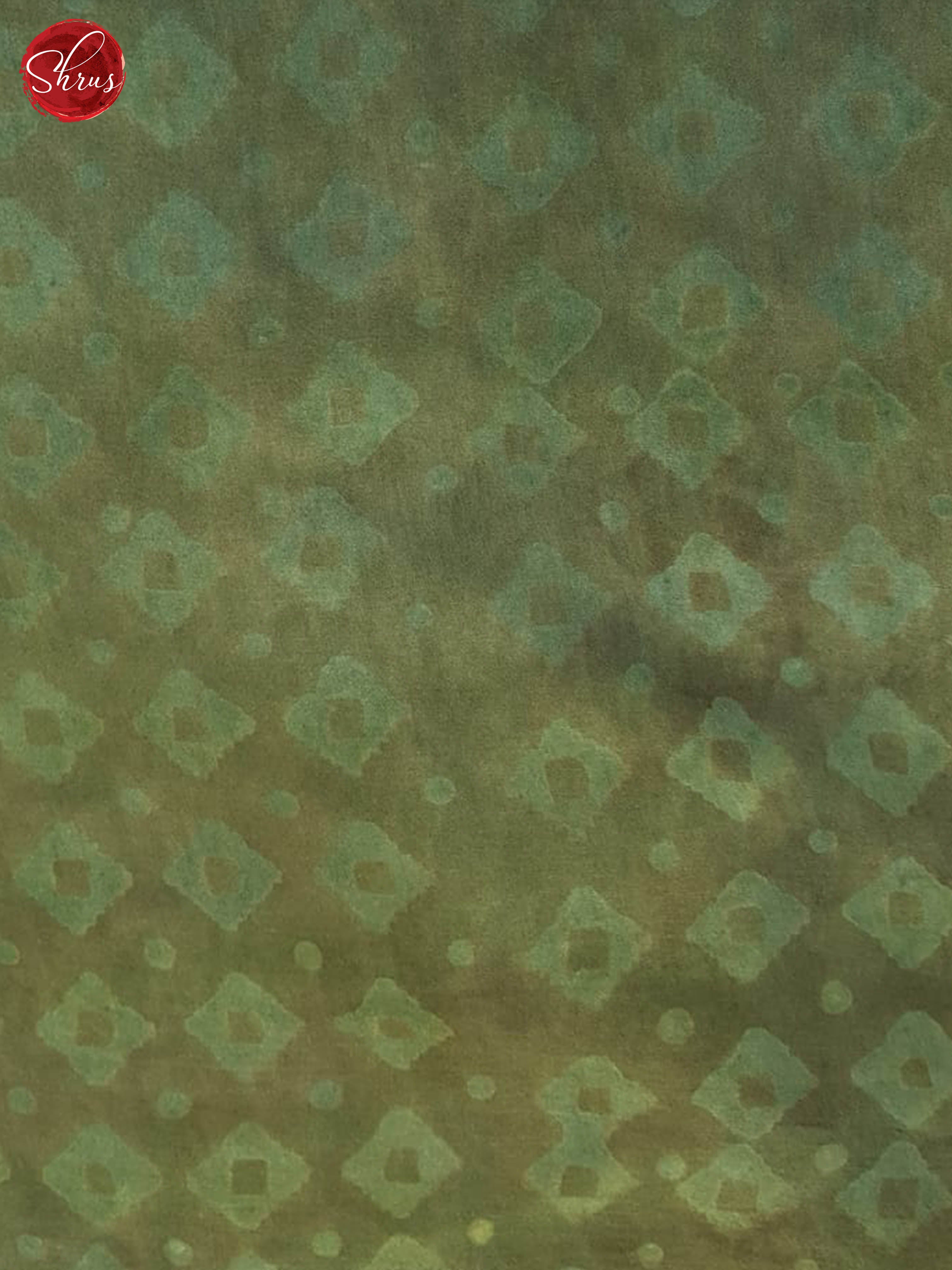 Green & Brown - Modal Silk Saree - Shop on ShrusEternity.com