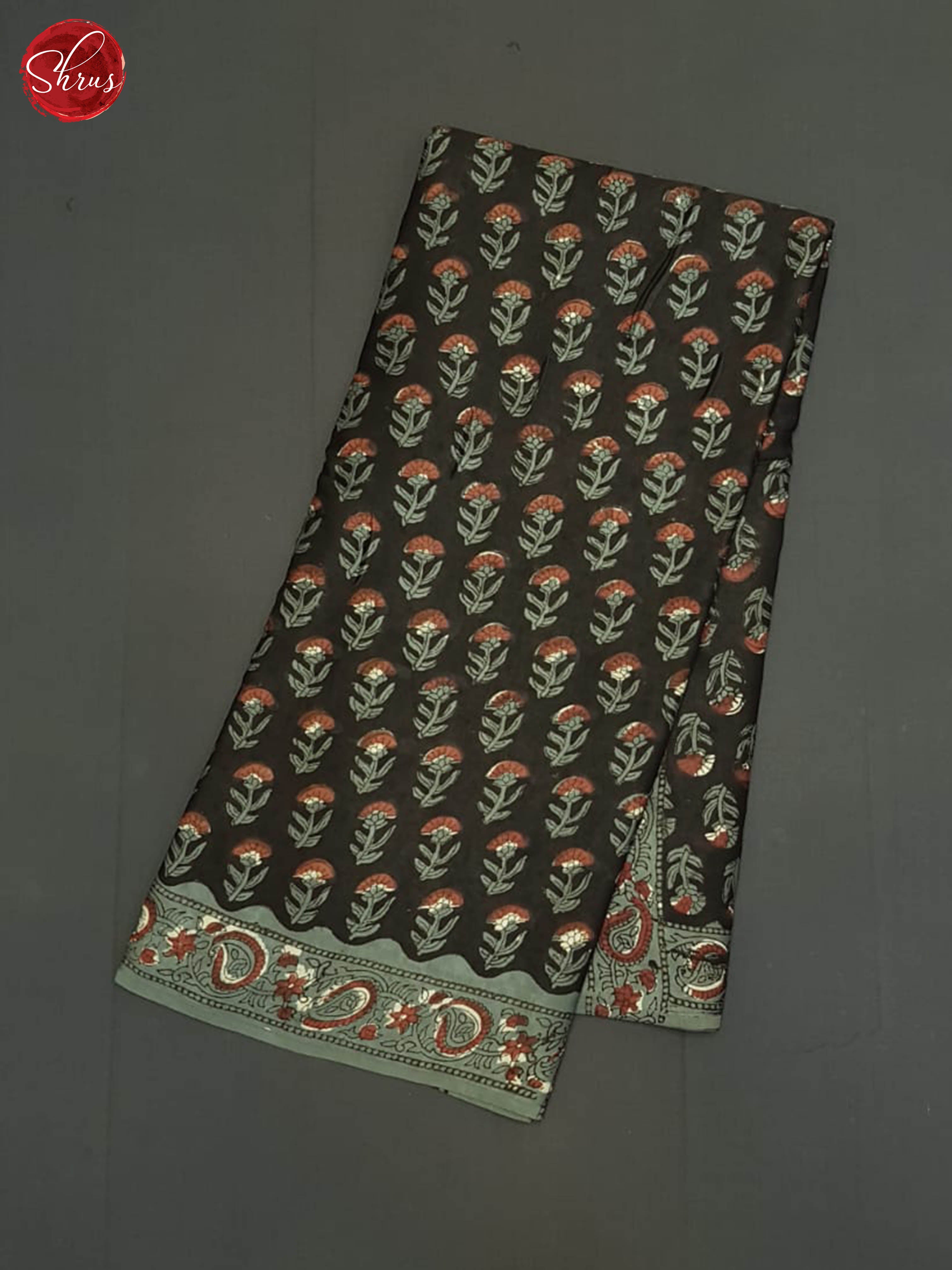 Black & Grey - Modal Silk Saree - Shop on ShrusEternity.com