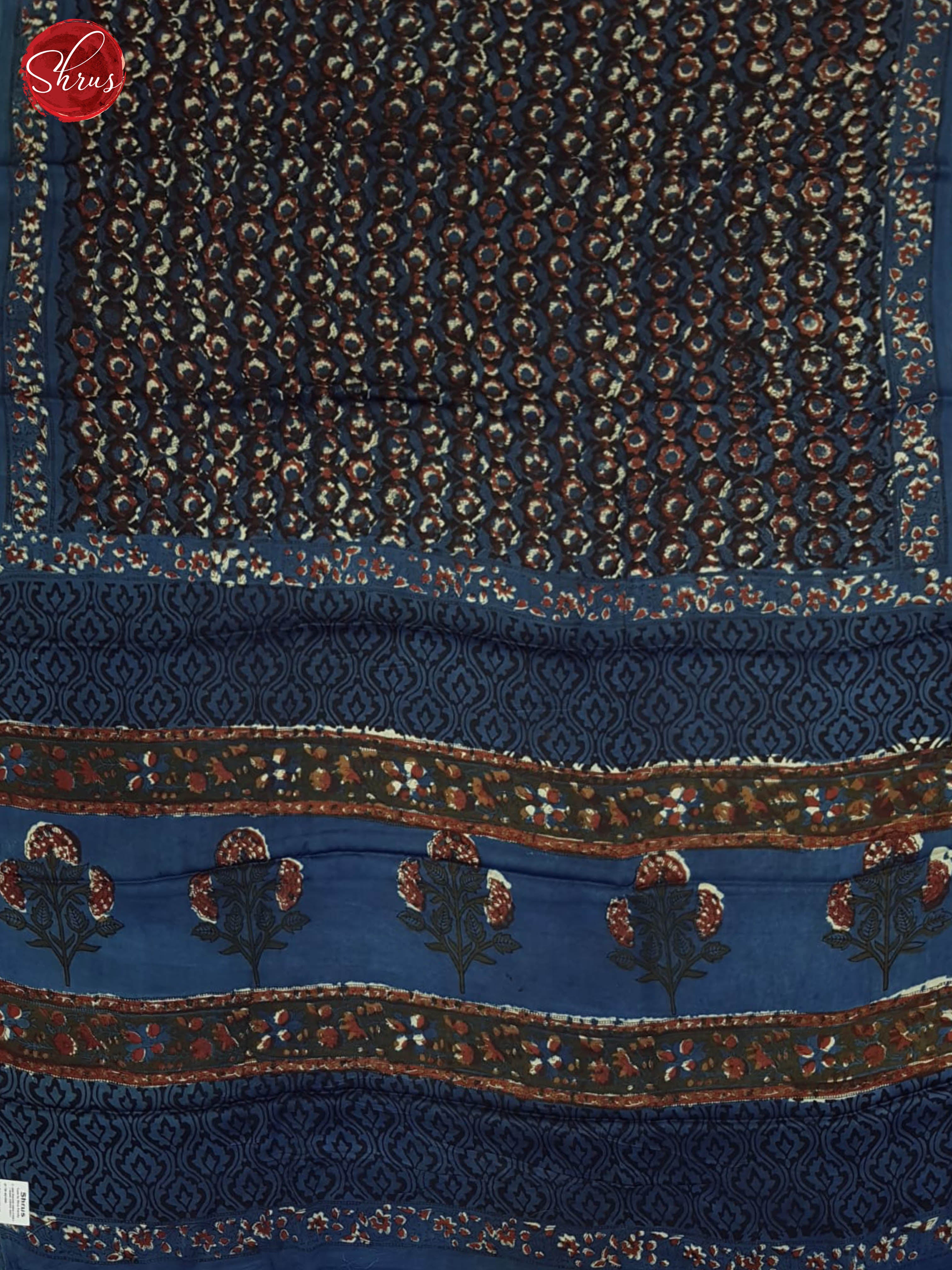 Blue - Modal Silk Saree - Shop on ShrusEternity.com