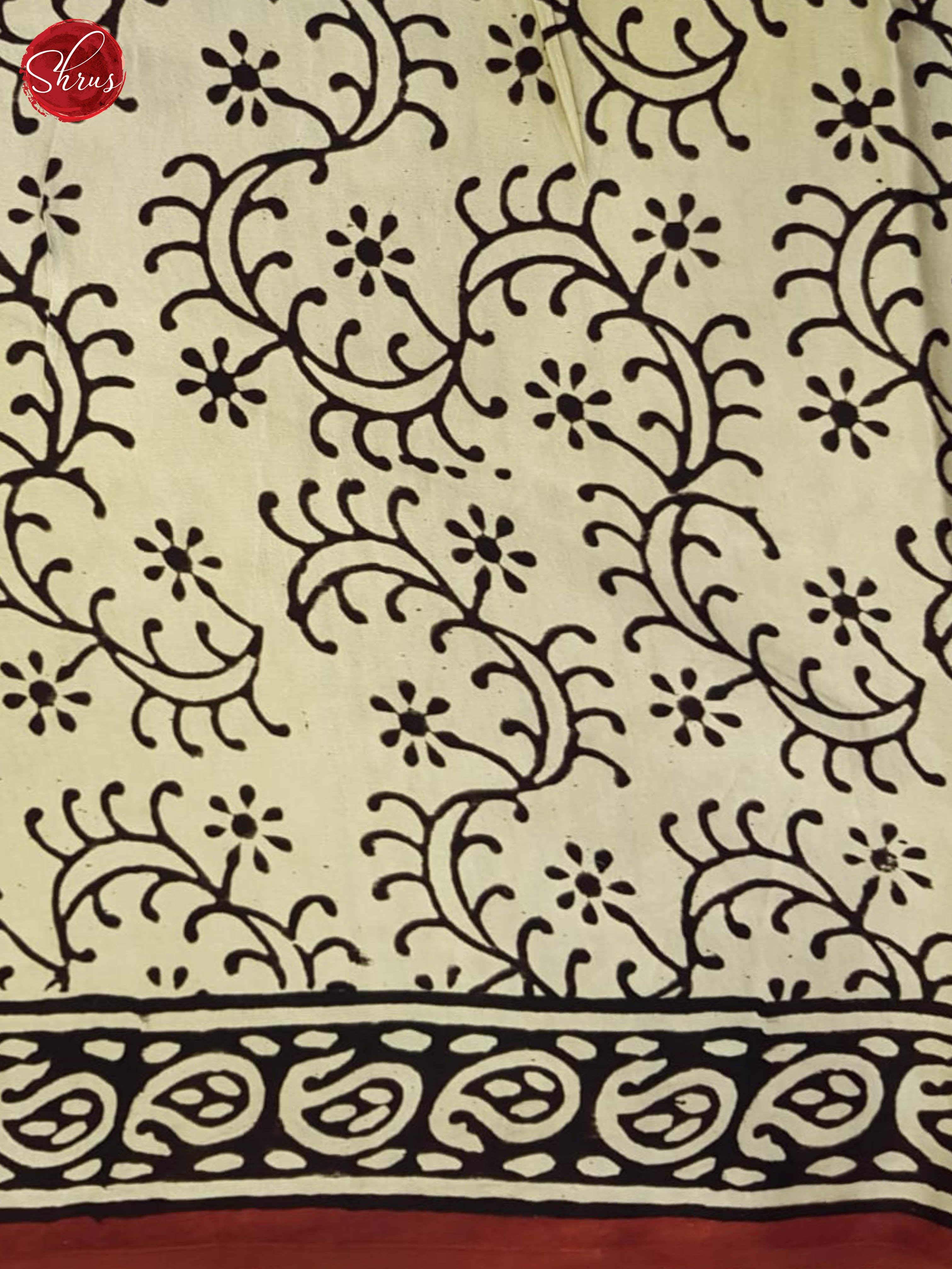 Red &Cream - Modal Silk Saree - Shop on ShrusEternity.com