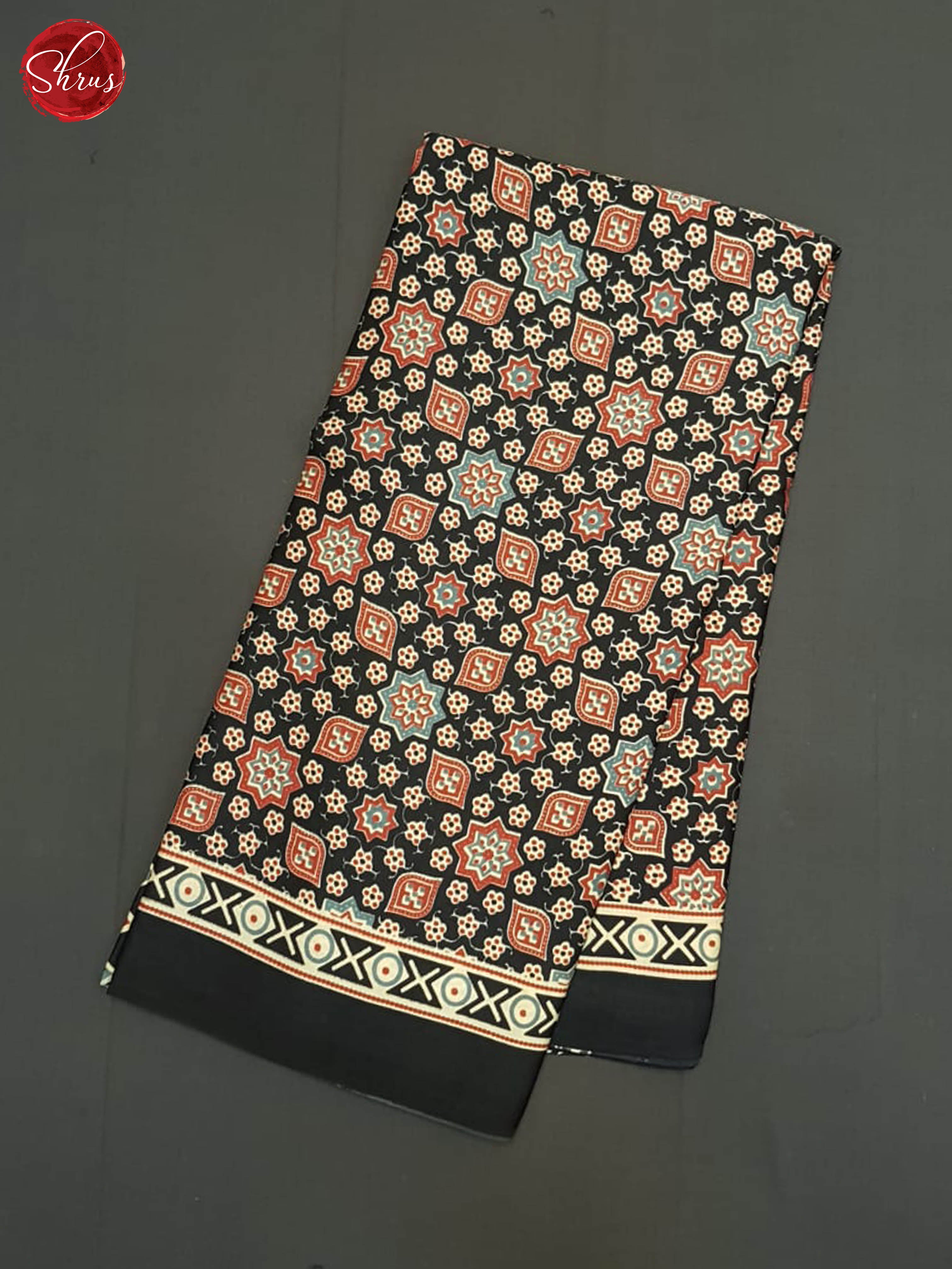 Black & Red - Modal Silk Saree - Shop on ShrusEternity.com