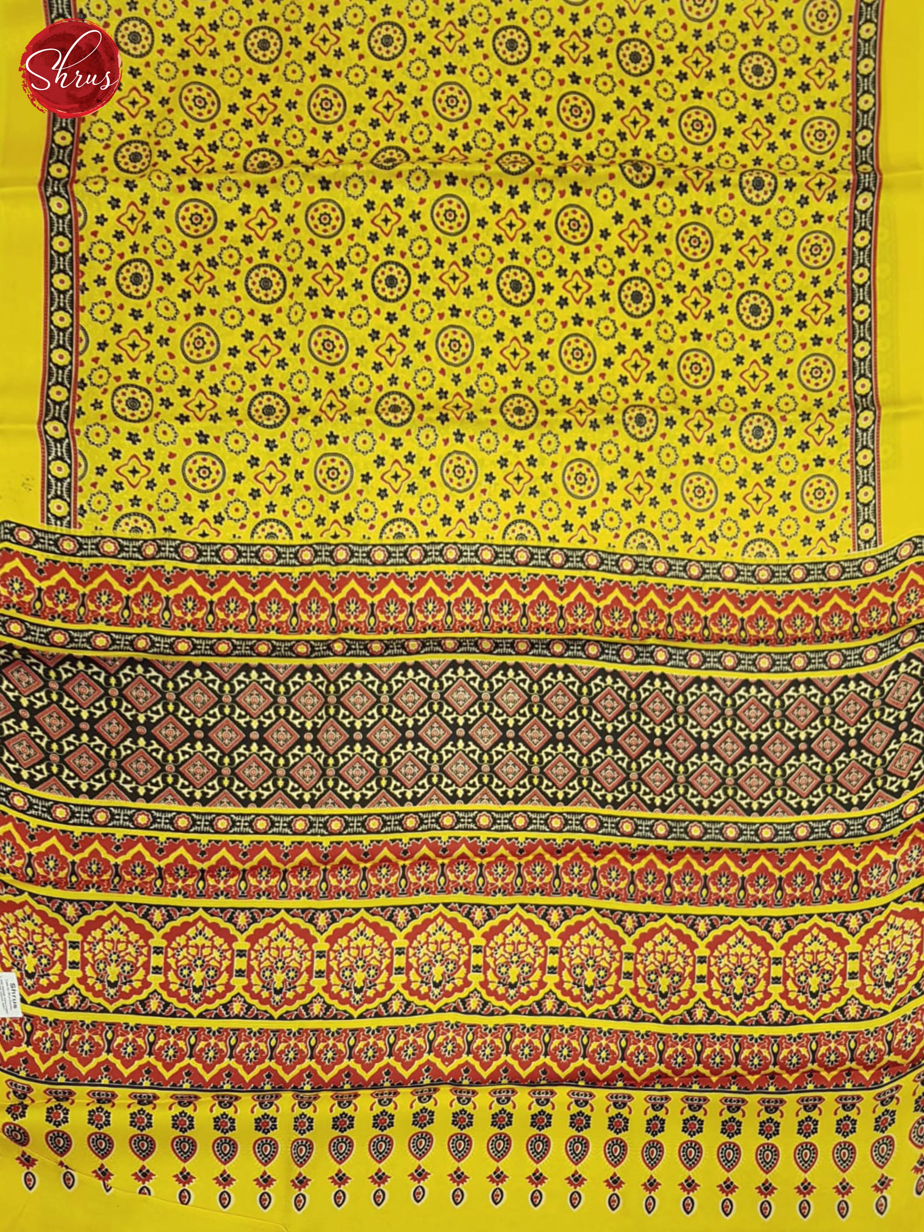 Yellow - Modal Silk Saree - Shop on ShrusEternity.com