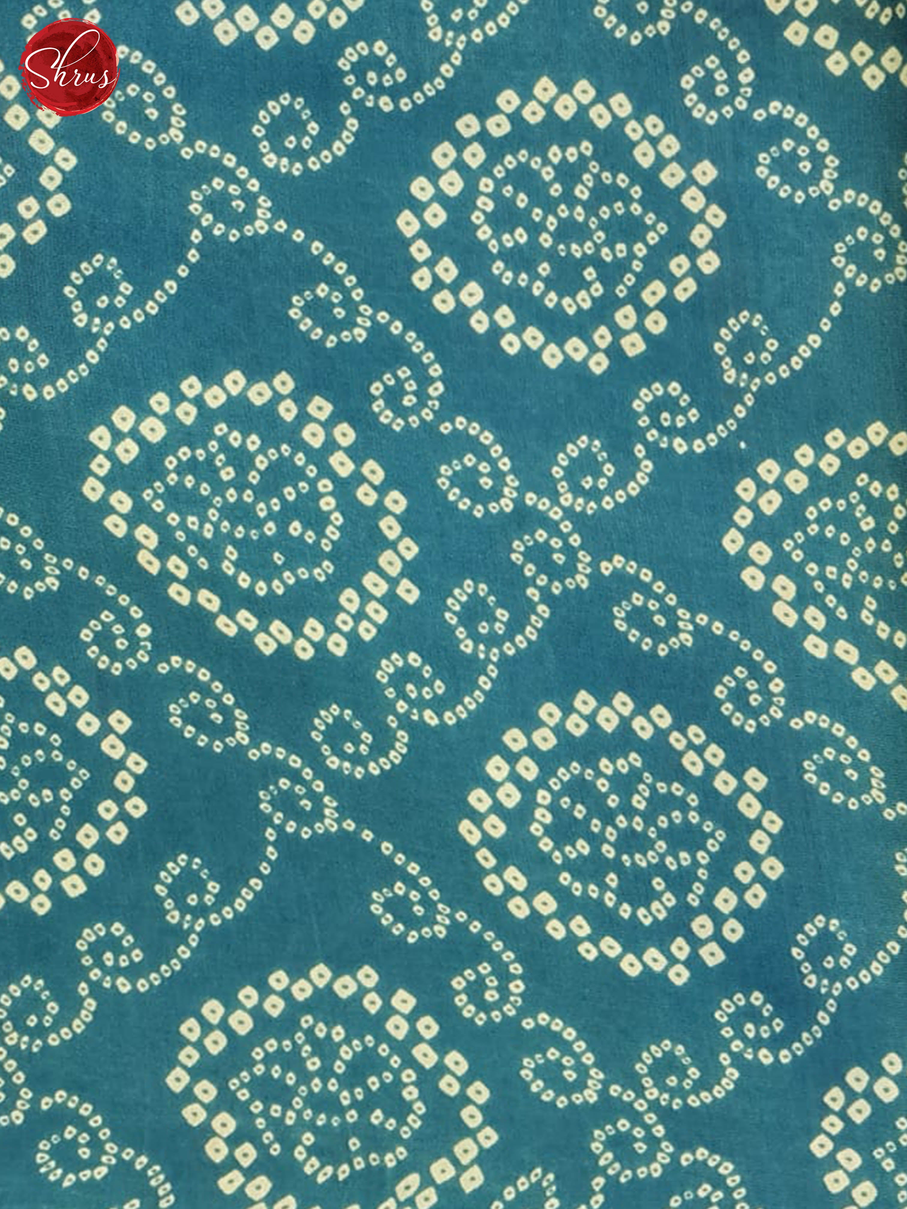 Blue & Red - Modal Silk Saree - Shop on ShrusEternity.com