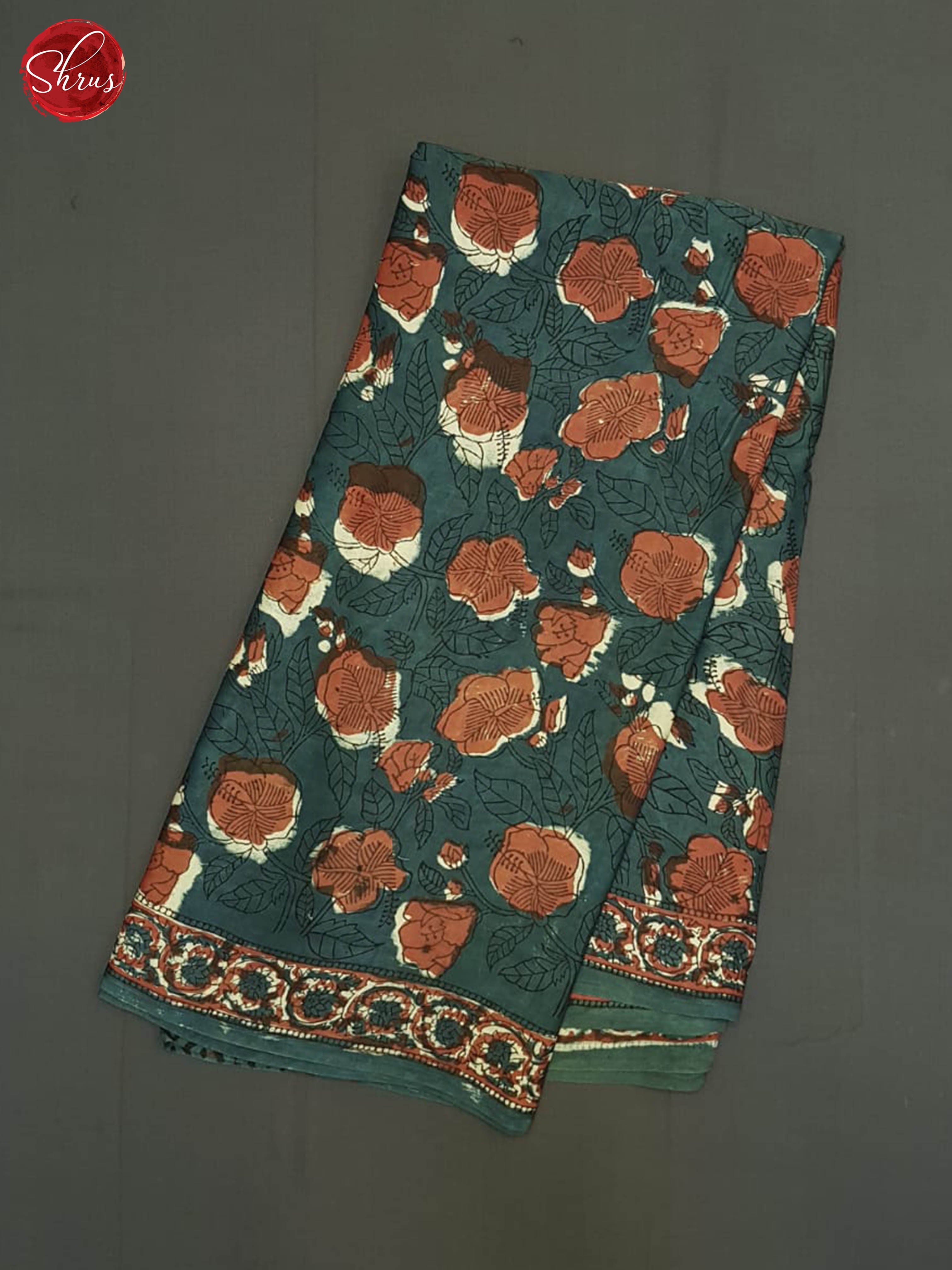 Blue & Brown - Modal Silk Saree - Shop on ShrusEternity.com