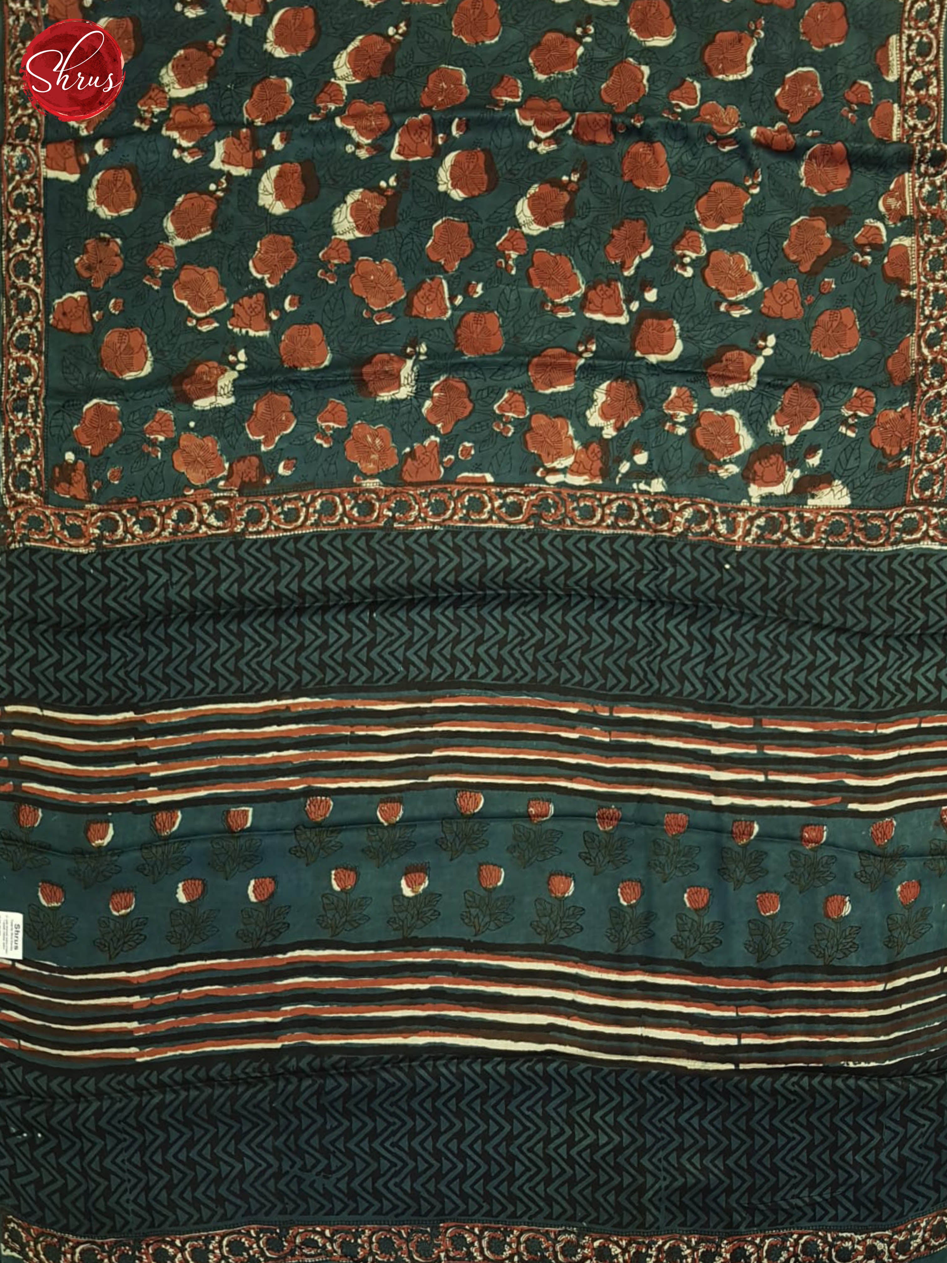 Blue & Brown - Modal Silk Saree - Shop on ShrusEternity.com