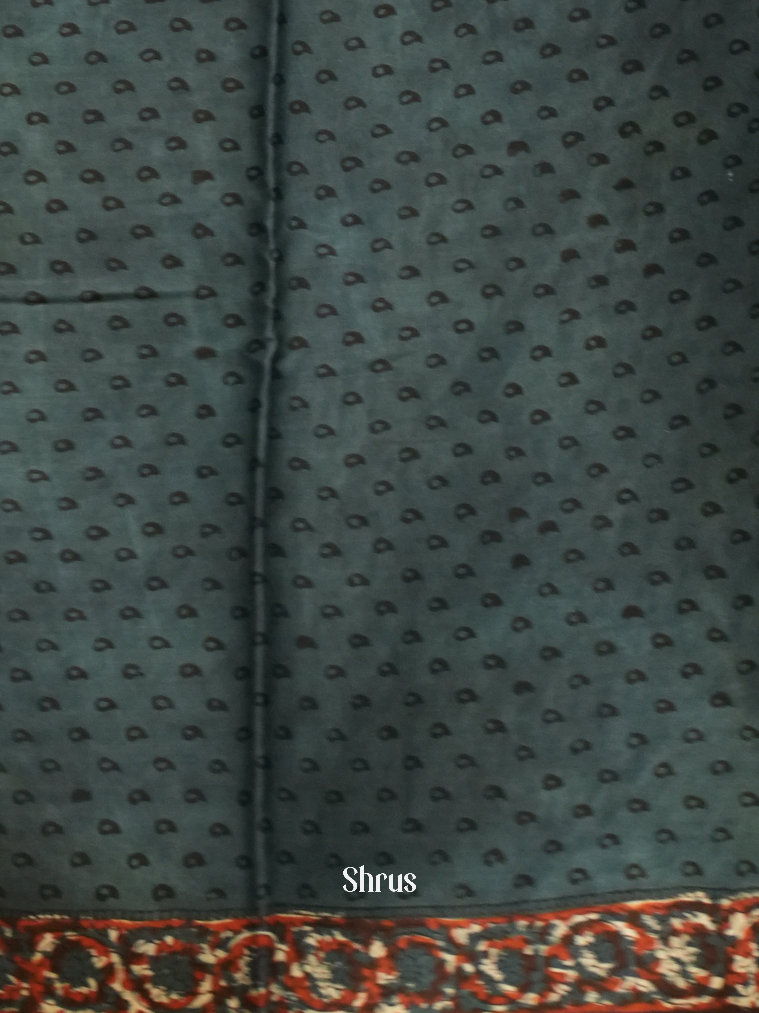 Blue & Brown - Modal Silk Saree - Shop on ShrusEternity.com