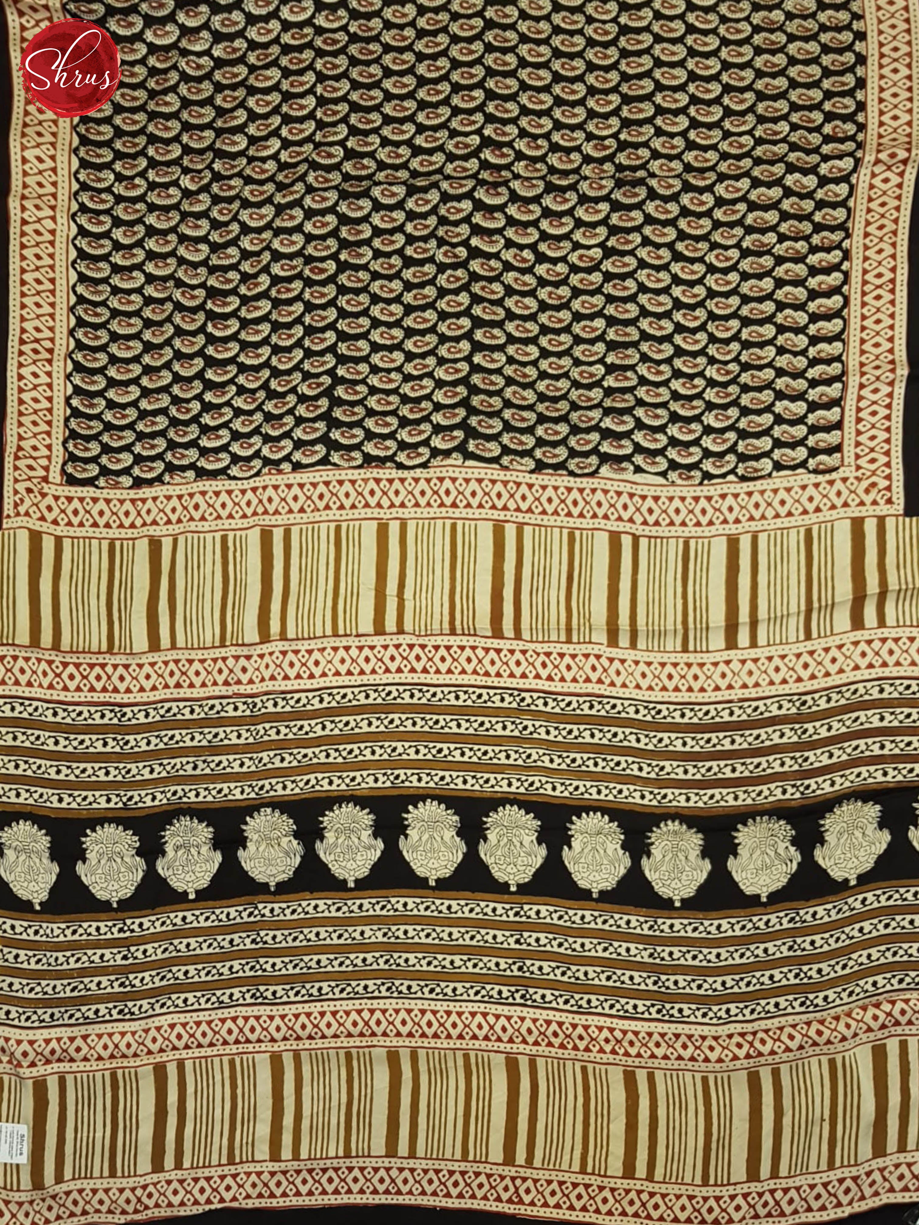 Black & Red - Modal Silk Saree - Shop on ShrusEternity.com