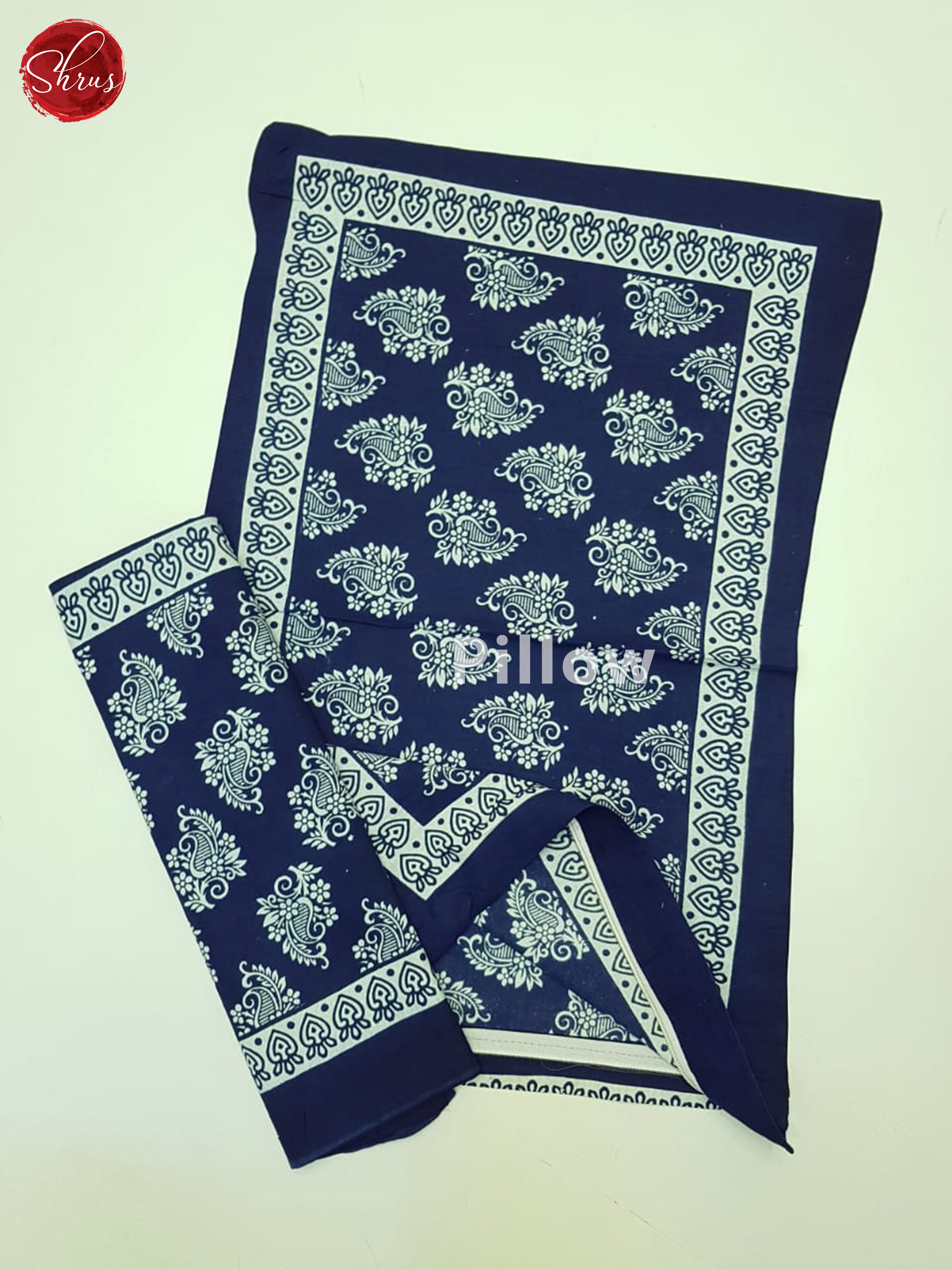 Blue- Jaipuri Block Printed Double Bed Spread - Shop on ShrusEternity.com