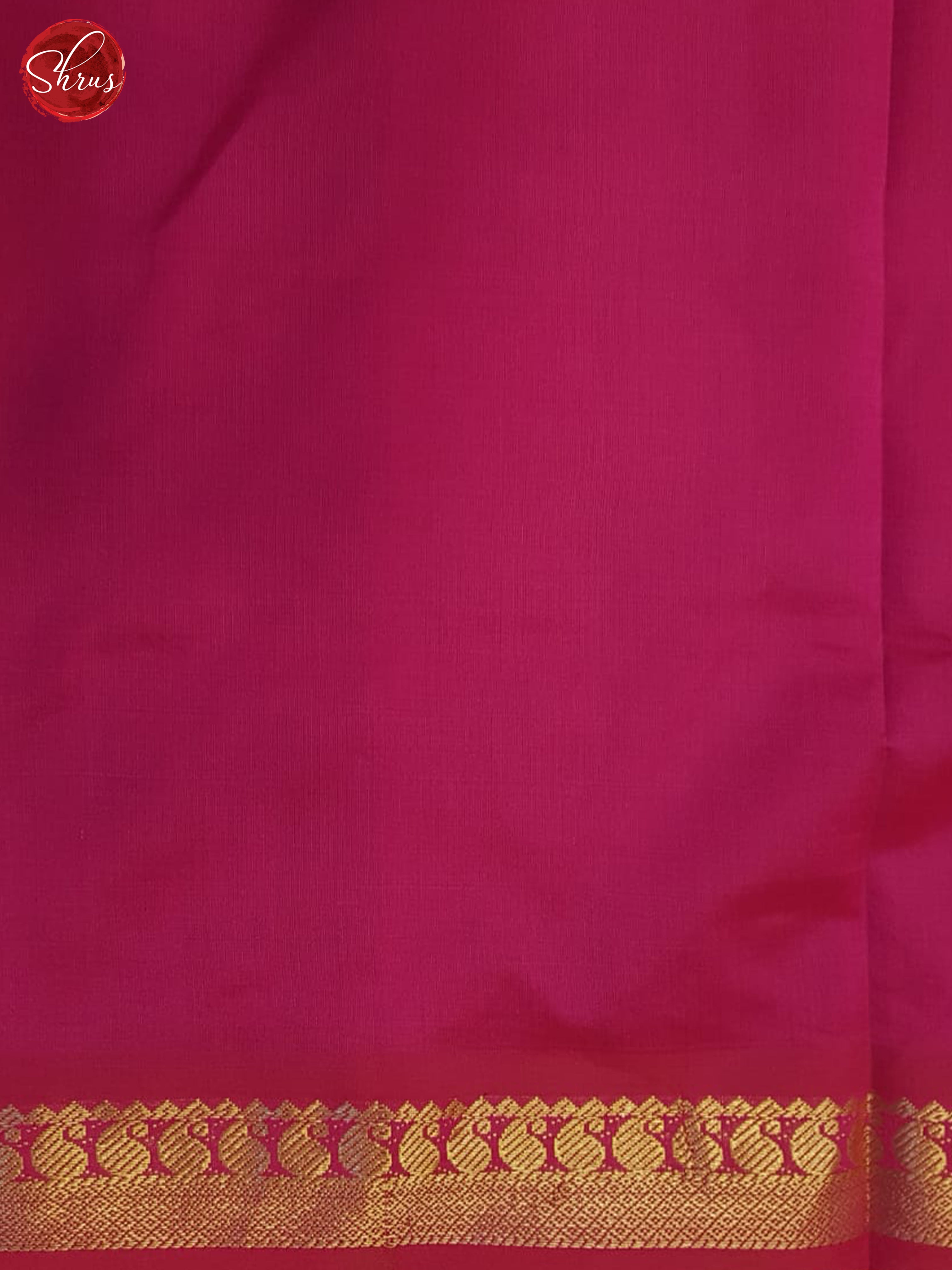 Blue And Pink- Silk Cotton half- pure Saree - Shop on ShrusEternity.com