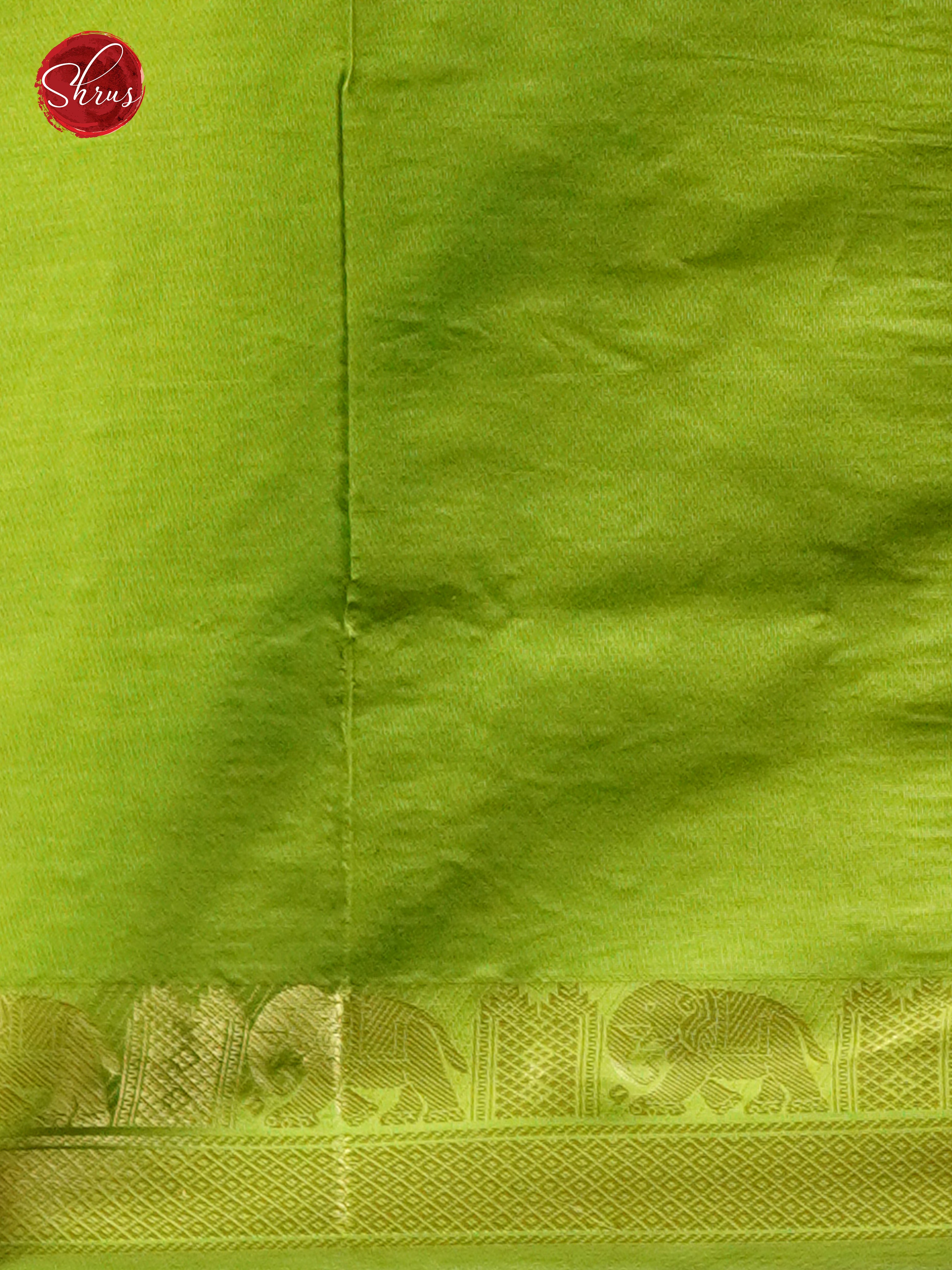 Green & Light Green- Silk cotton- Half Pure Saree