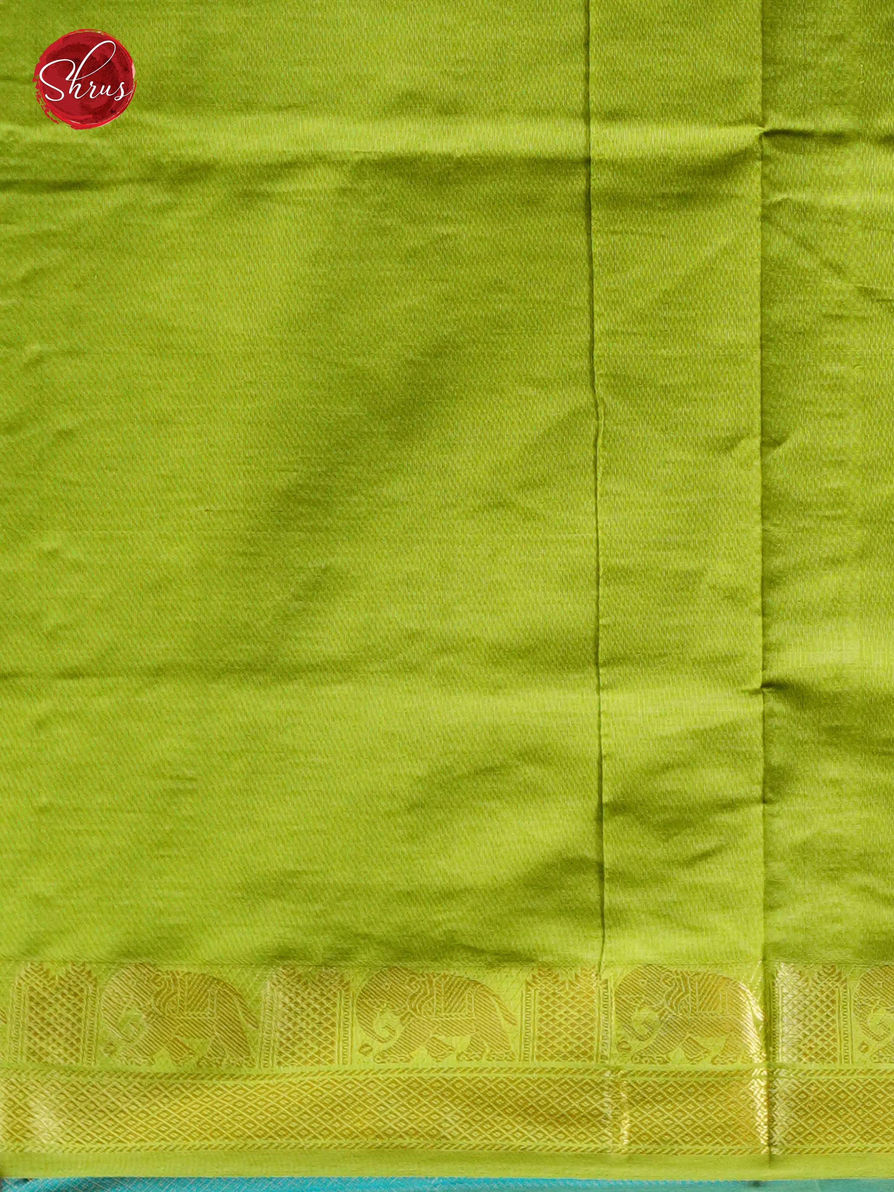 Blue & Green - Silk cotton-half pure Saree