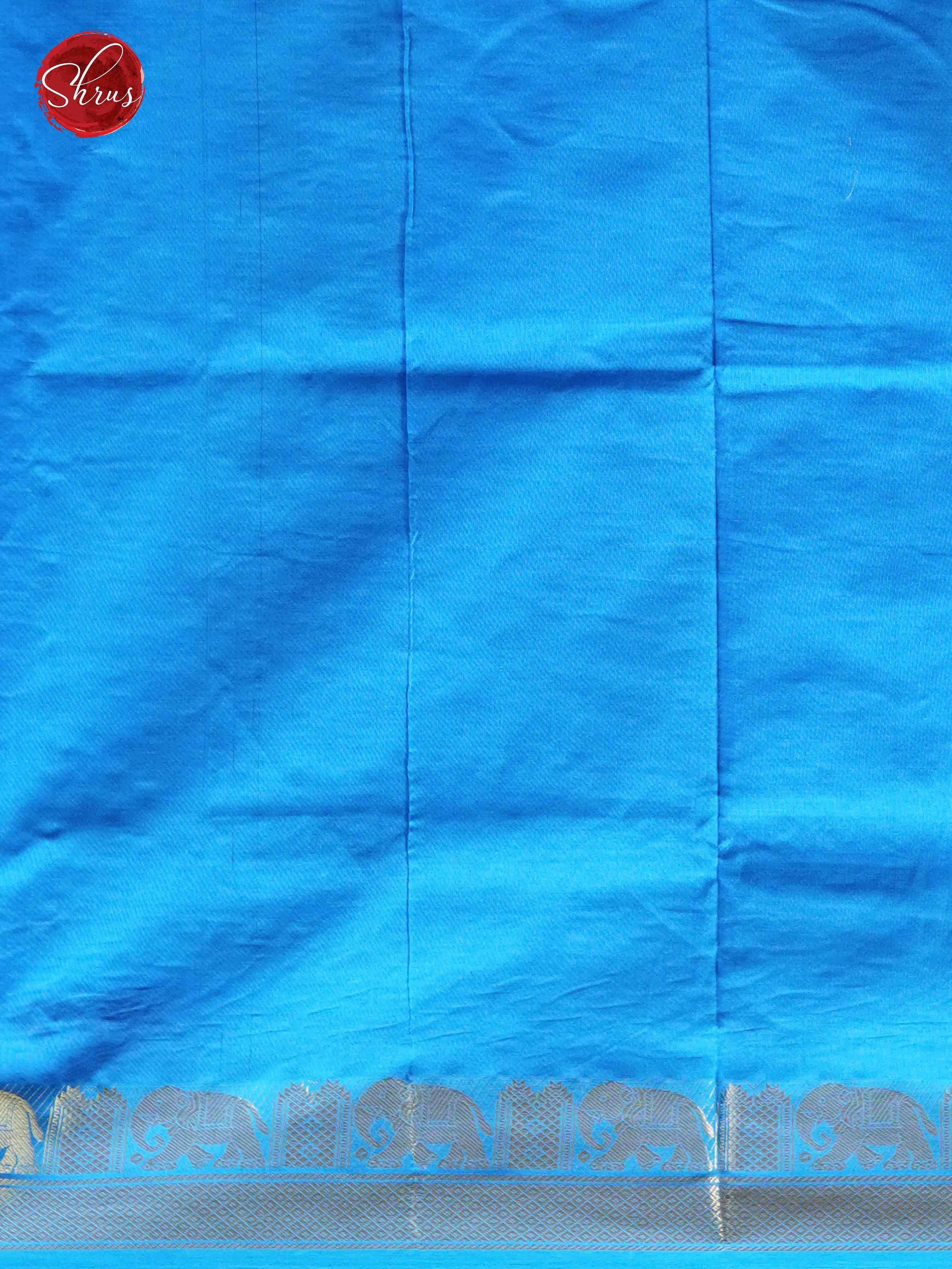 Purple & Blue - Silk cotton-half pure Saree - Shop on ShrusEternity.com