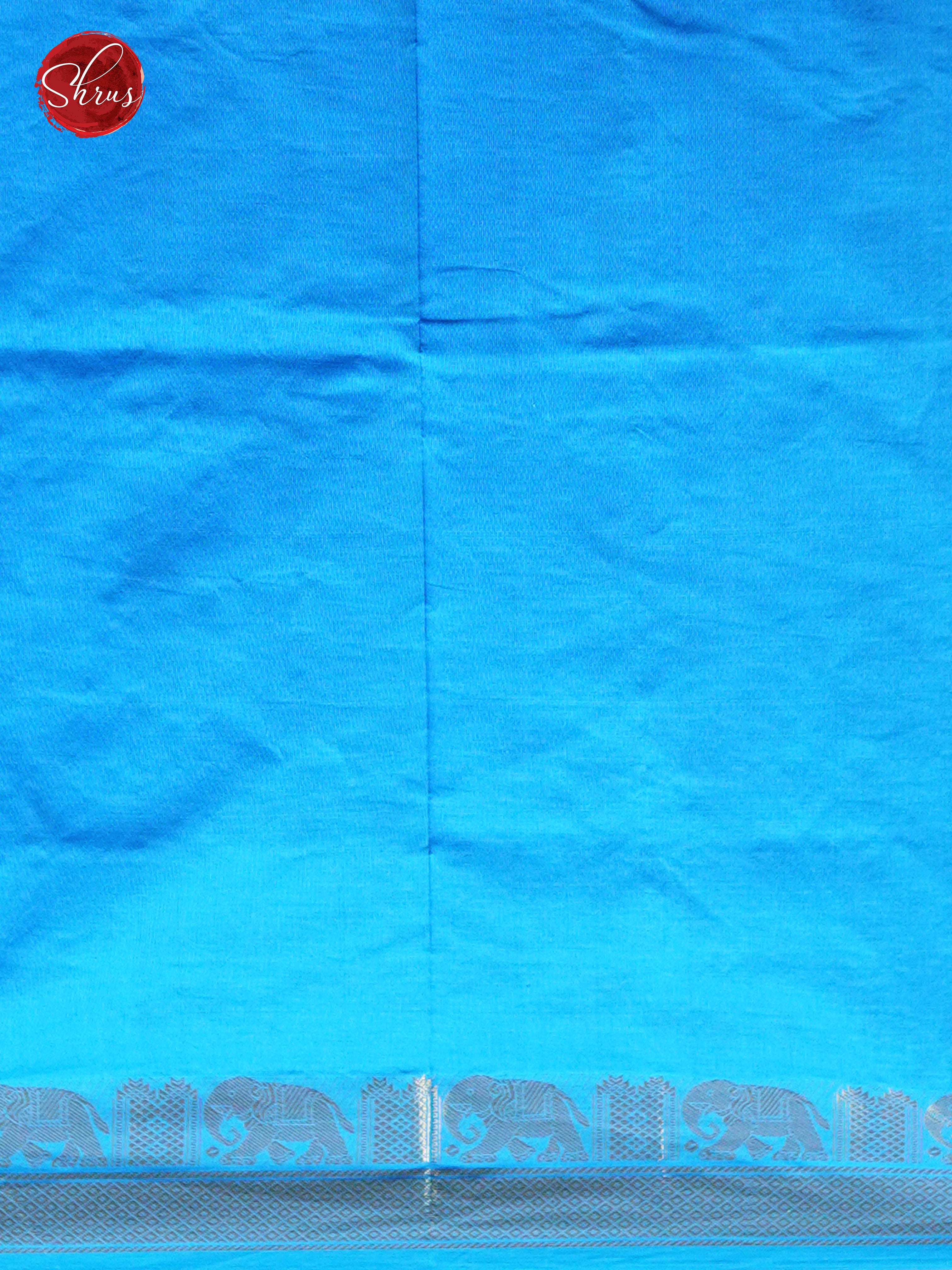Purple & Blue - Silk cotton-half pure Saree - Shop on ShrusEternity.com
