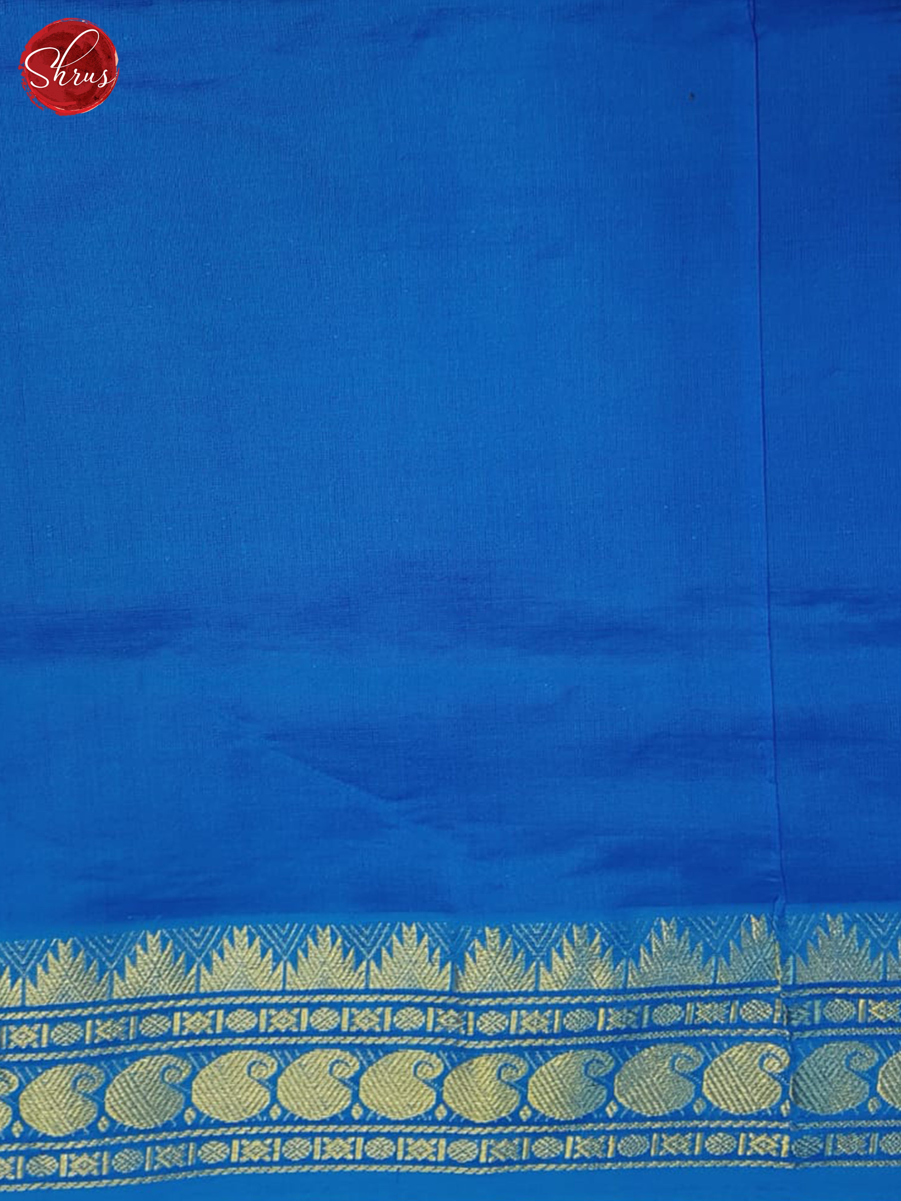 Purple And Blue-Silk Cotyon half-pure Saree - Shop on ShrusEternity.com