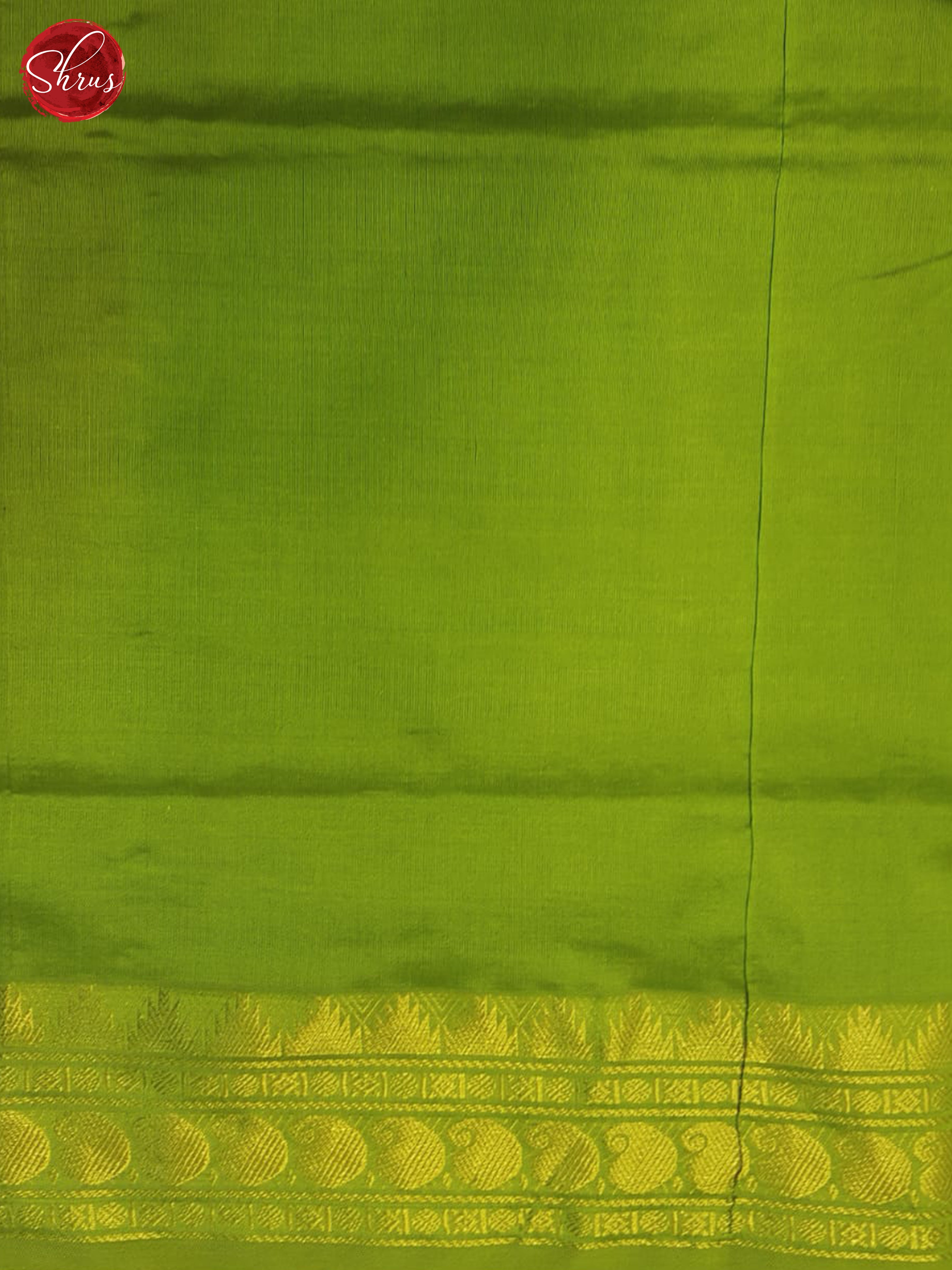 Green & Light Green - Silk Cotton Half-pure Saree - Shop on ShrusEternity.com