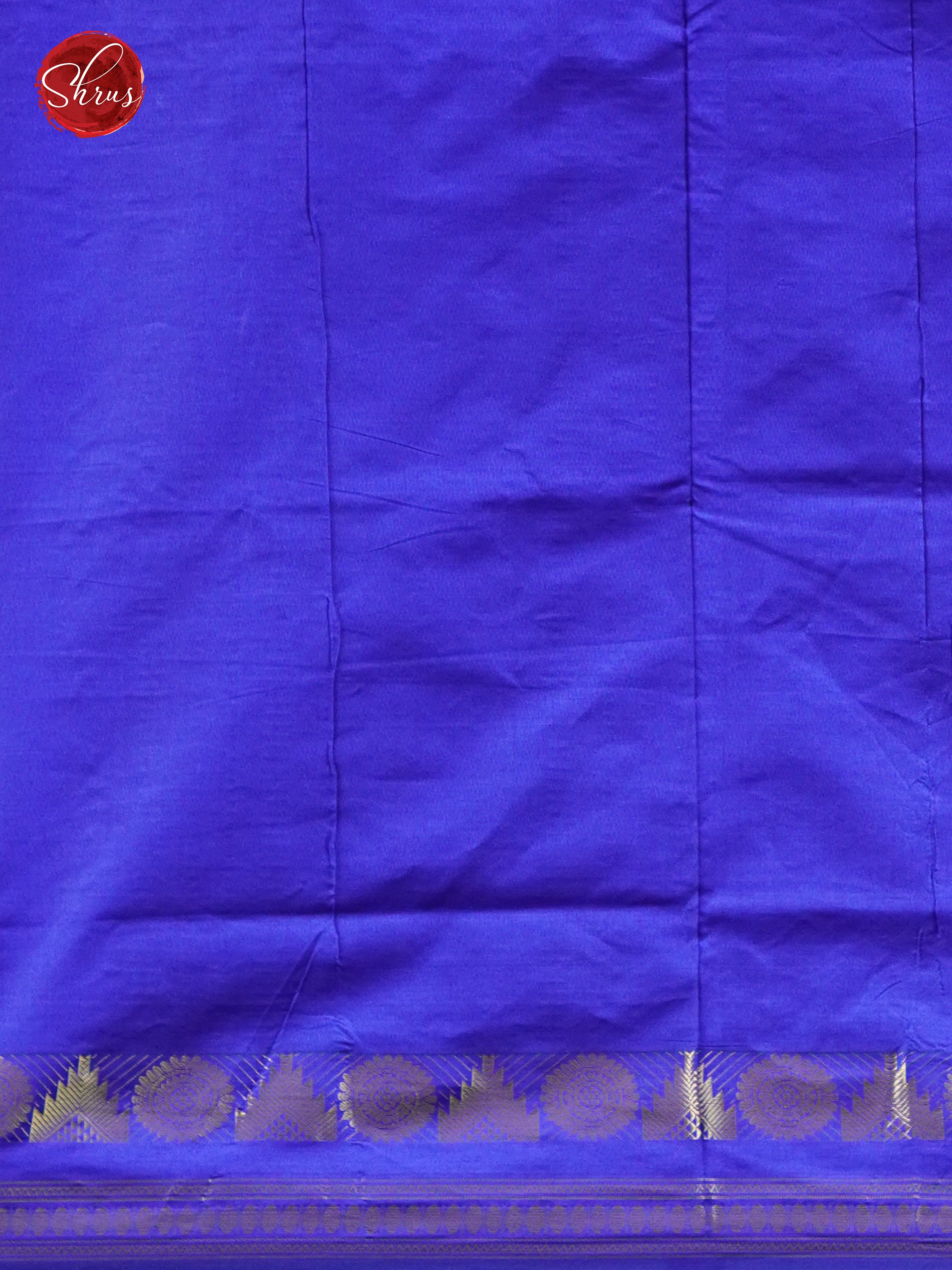 Green & Blue - Silk cotton-half pure Saree - Shop on ShrusEternity.com