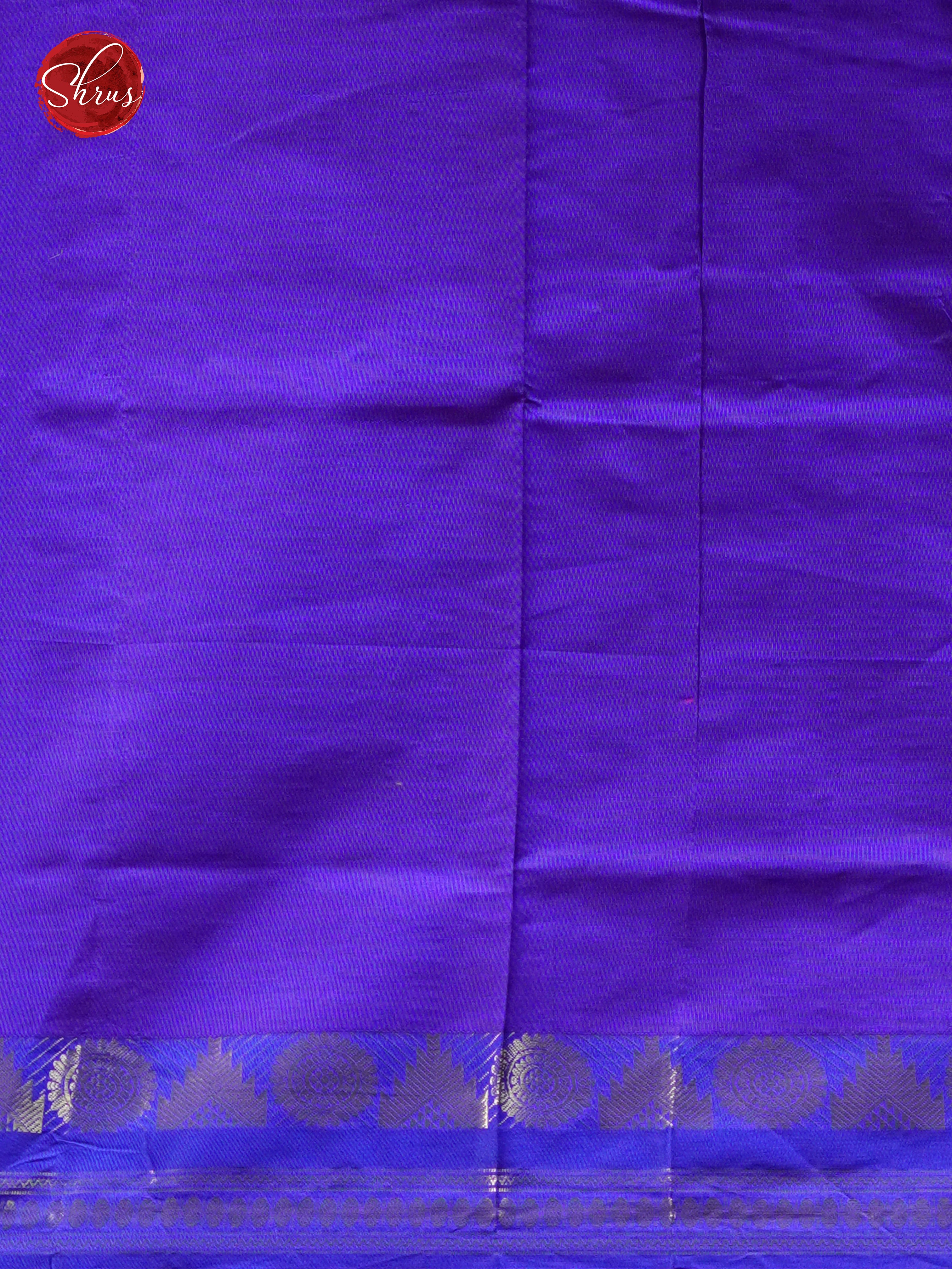 Orange & Purple - Silk cotton-half pure Saree - Shop on ShrusEternity.com