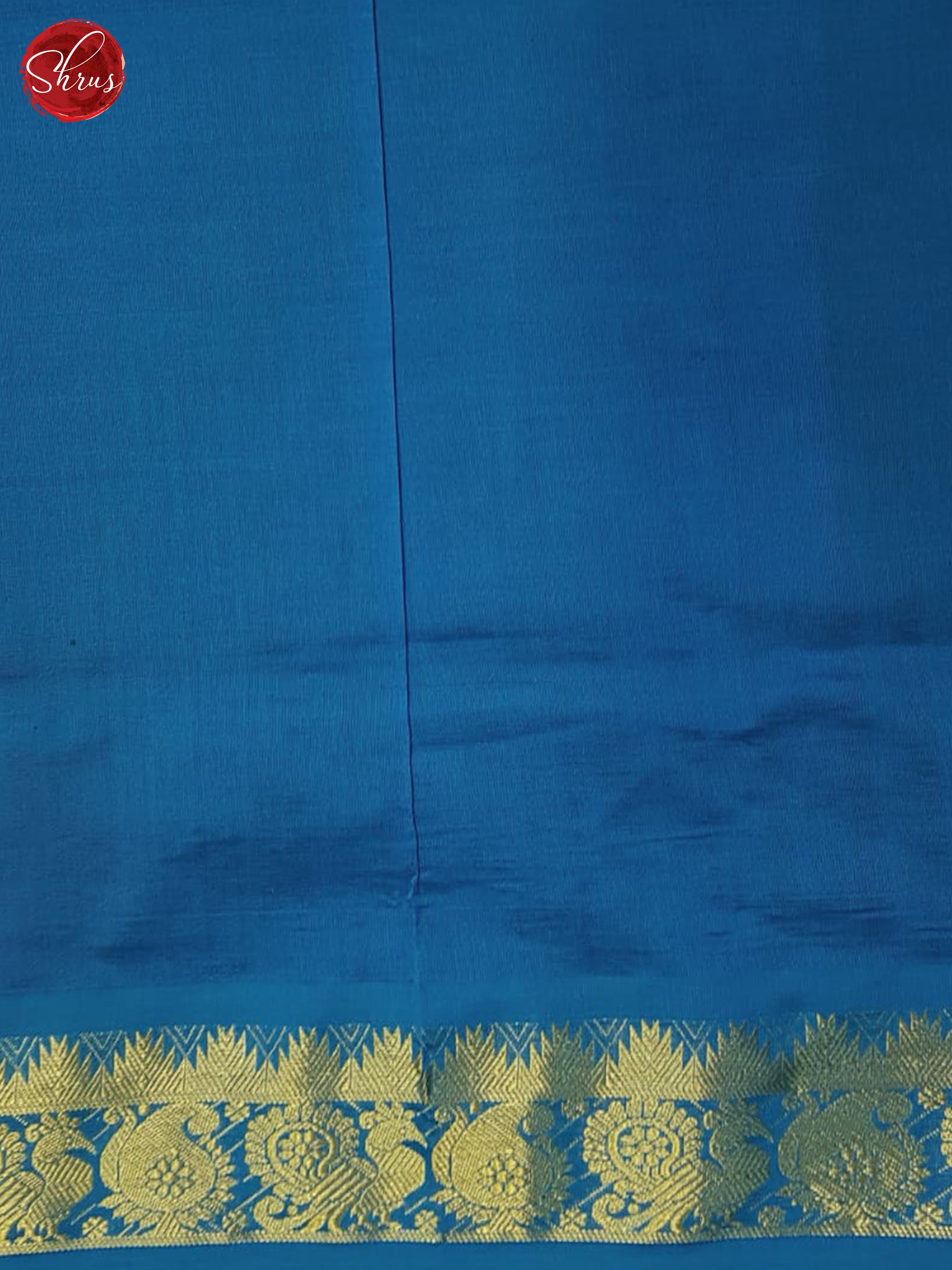Vadamalli And Blue- Silk Cotton Half-pure Saree - Shop on ShrusEternity.com