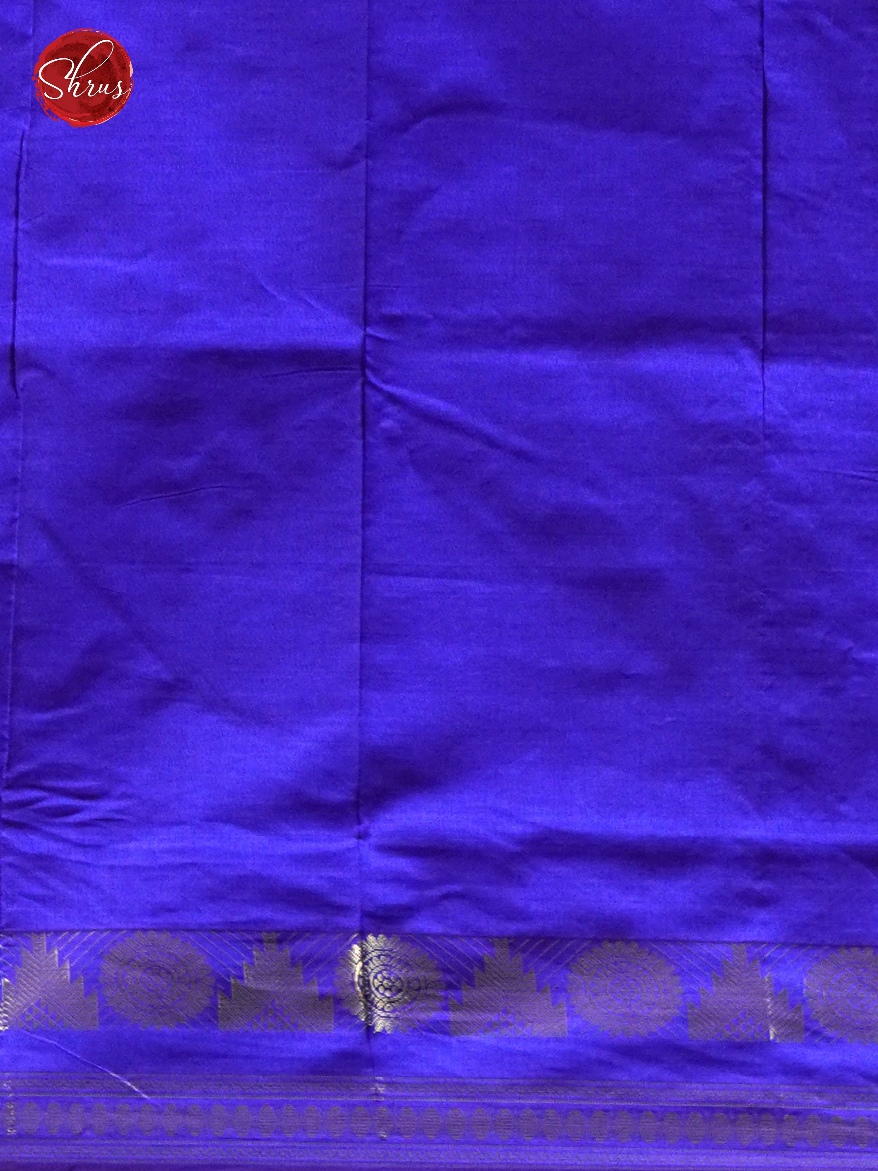 Mambazha Yellow & Blue - Silk cotton-half pure Saree - Shop on ShrusEternity.com