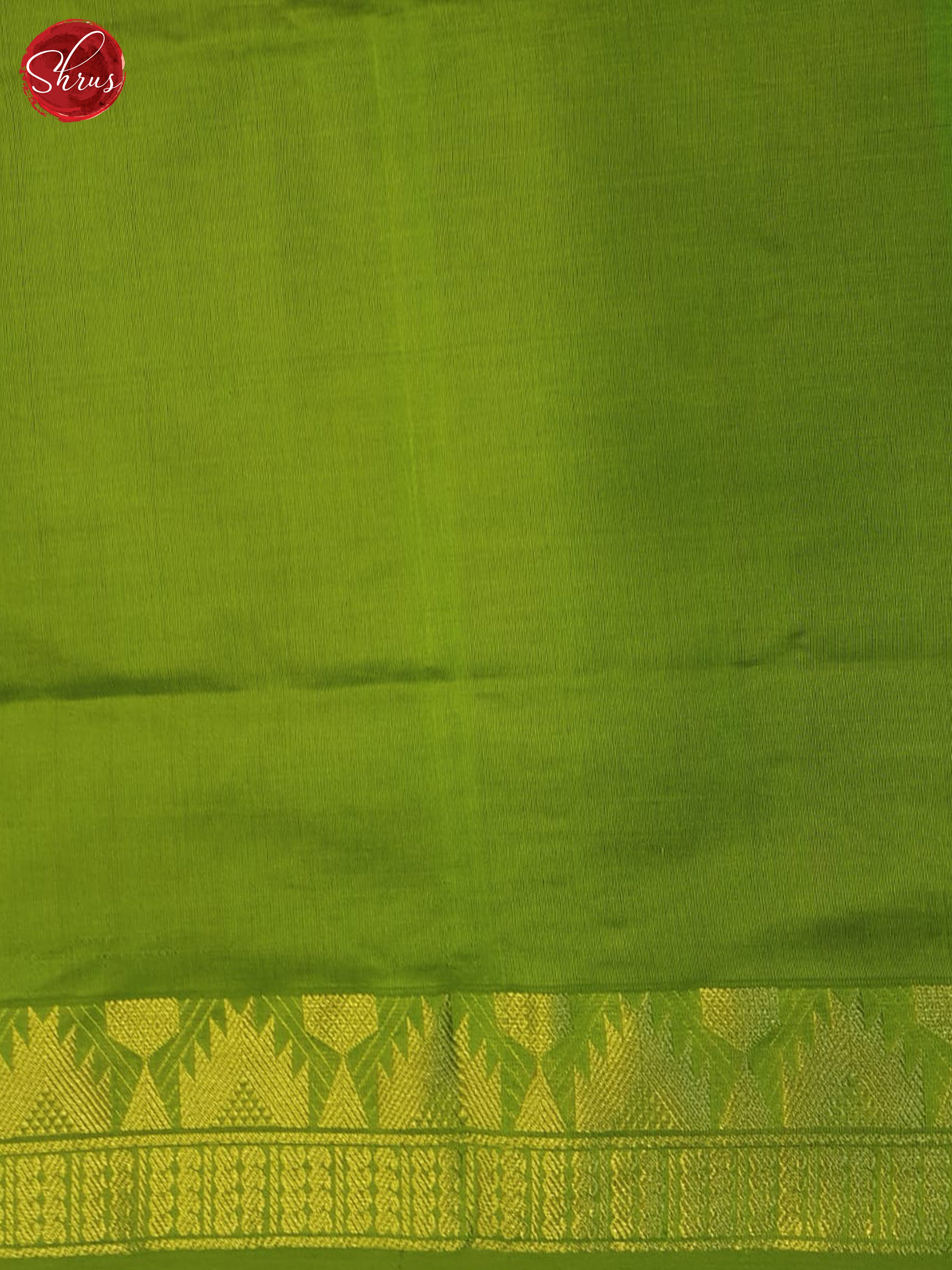 Pink And Green-Silk Cotton half-pure Saree - Shop on ShrusEternity.com
