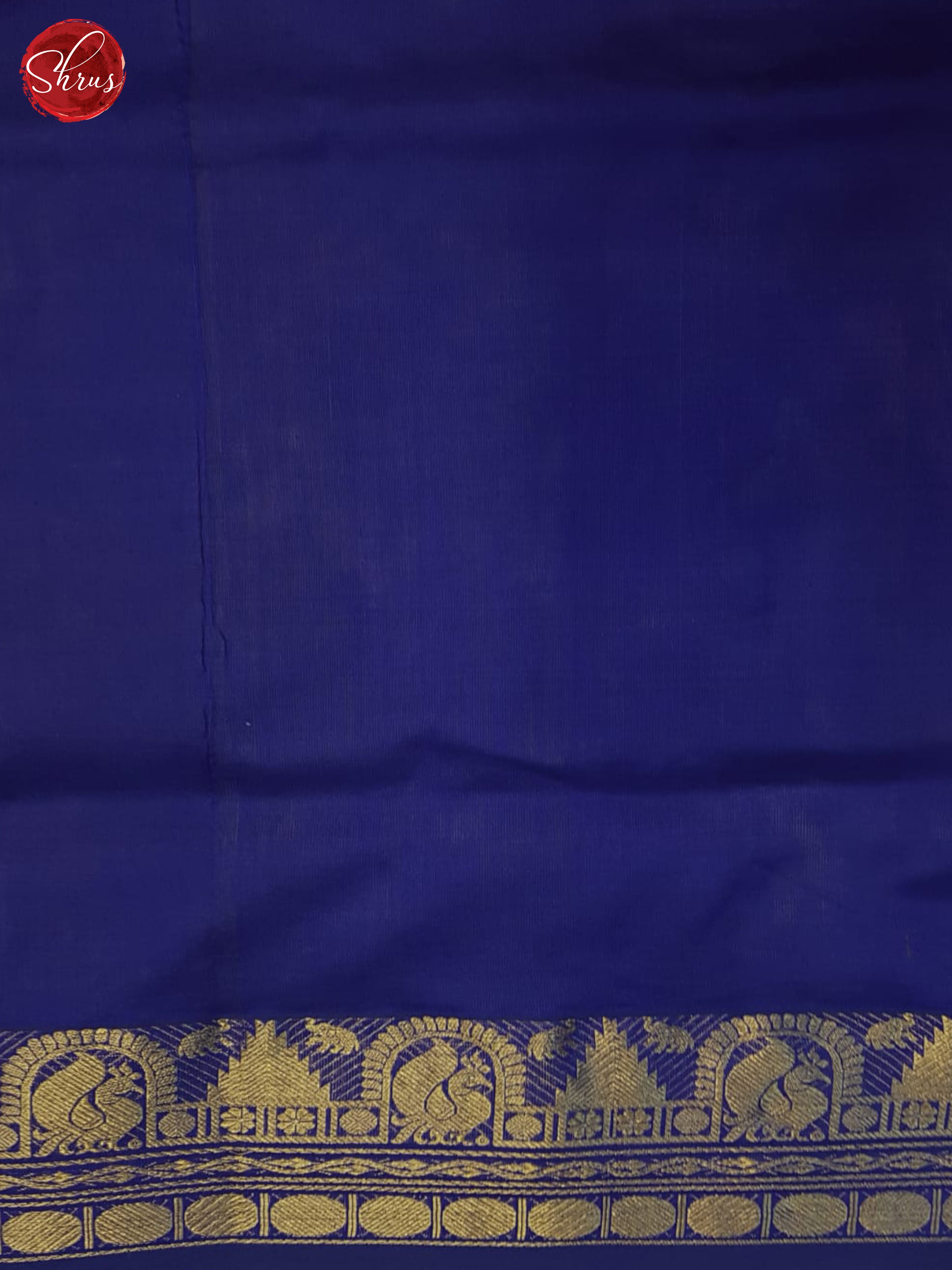 Green And Blue- Silk Cotton Half-pure saree - Shop on ShrusEternity.com
