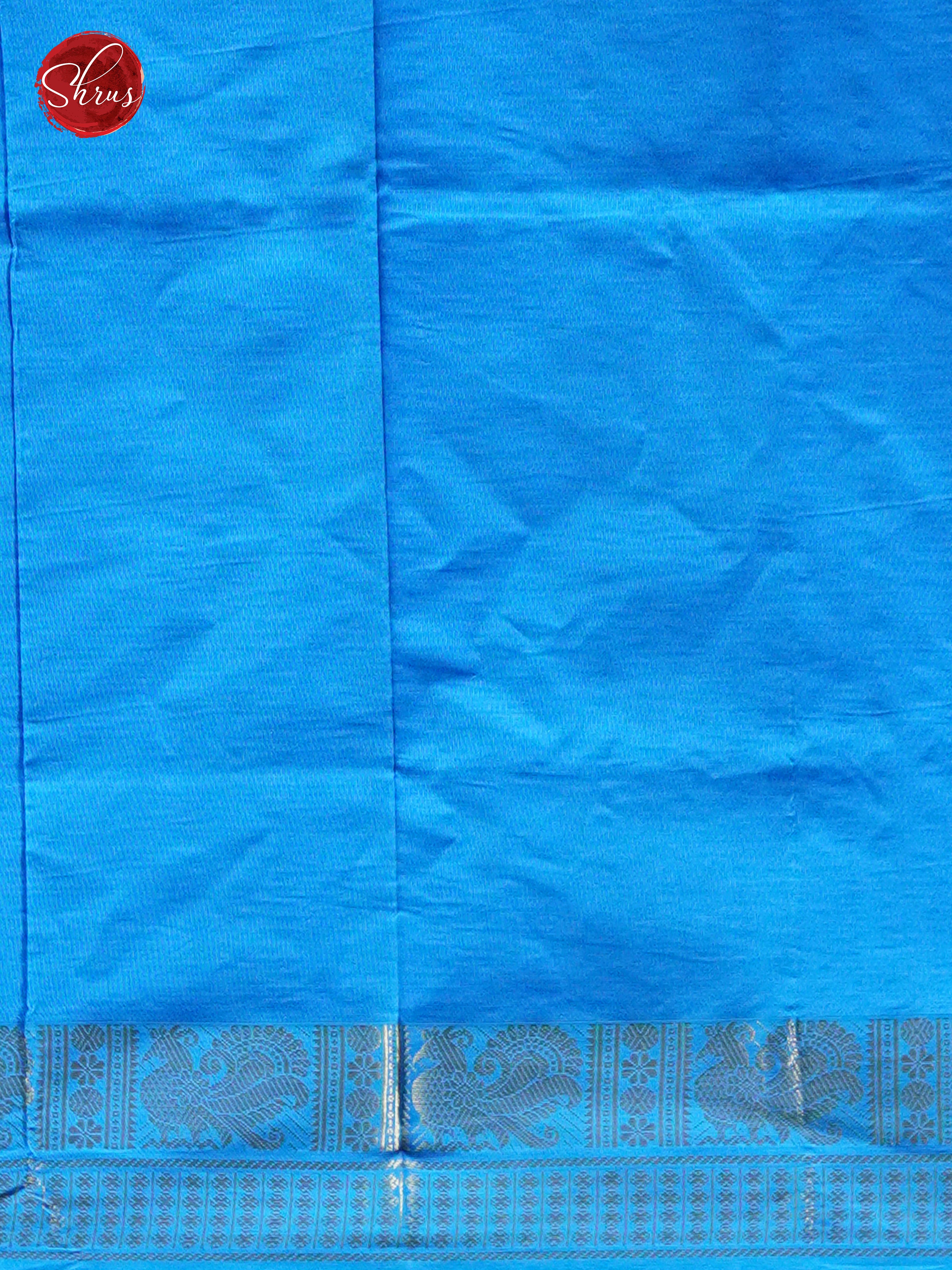 Light Blue & Blue - Silk cotton-half pure Saree - Shop on ShrusEternity.com