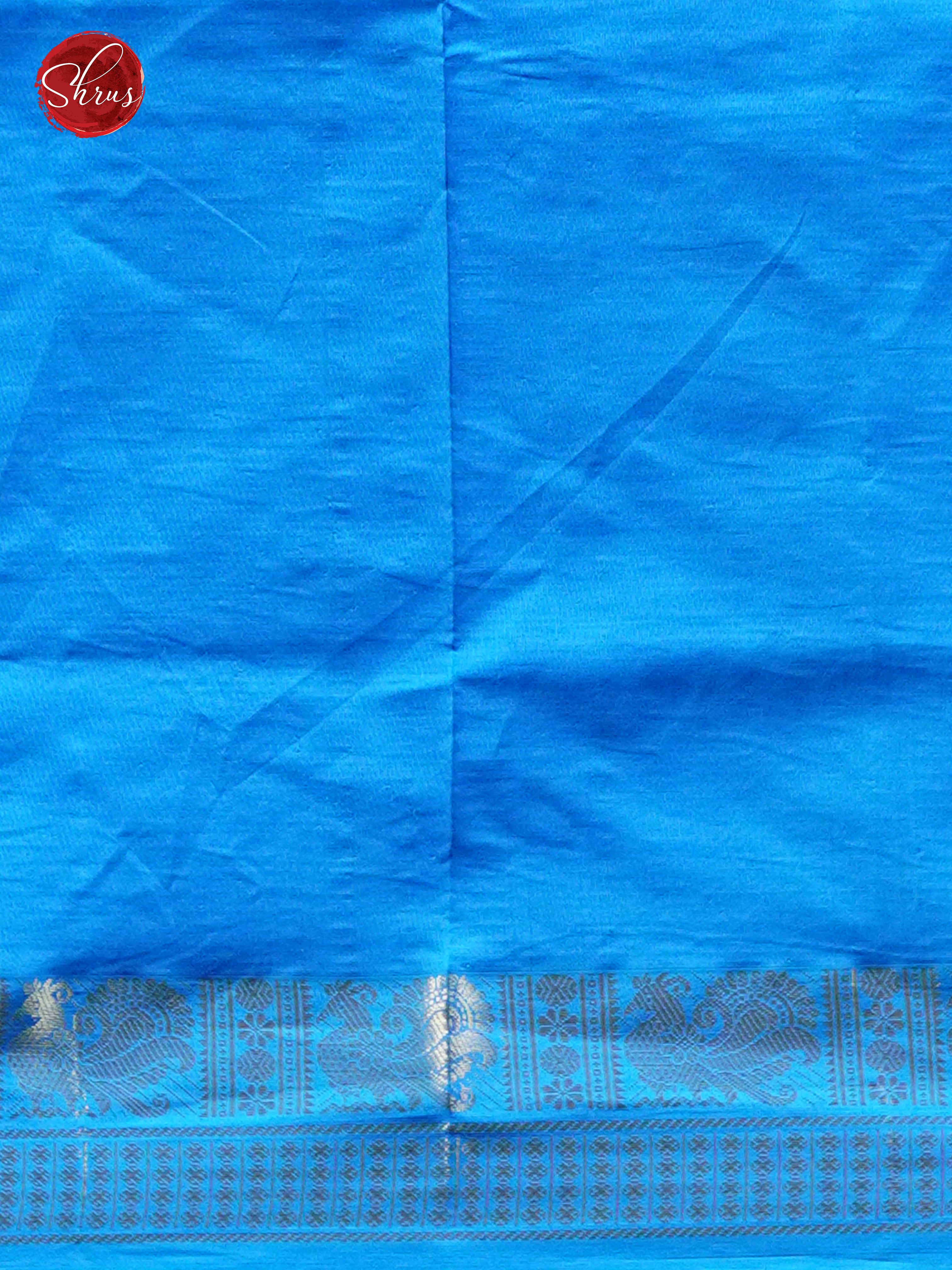Purple & Blue - Silk Cotton- half pure Saree - Shop on ShrusEternity.com