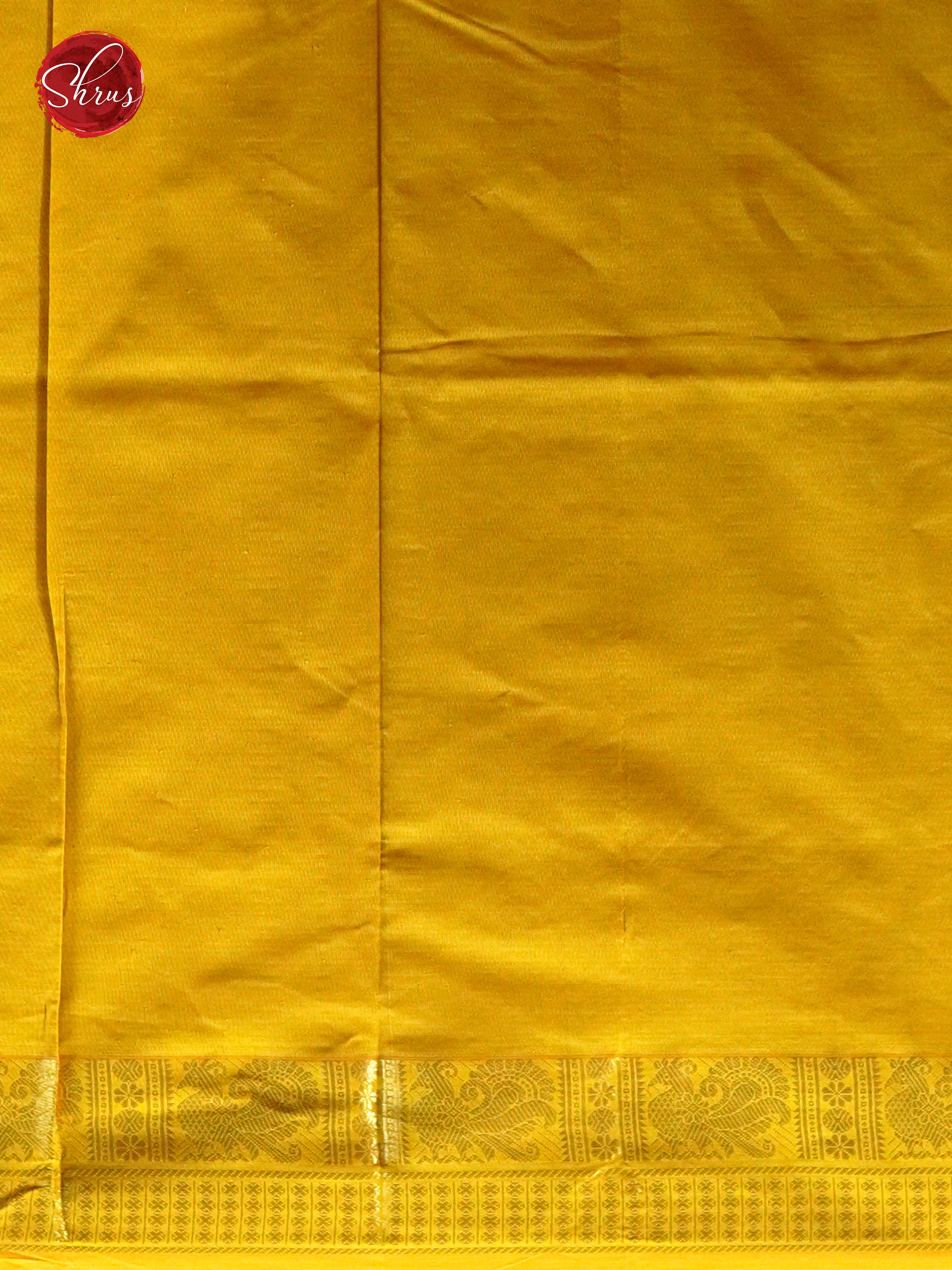 Green & Yellow- Silk cotton-half pure Saree - Shop on ShrusEternity.com