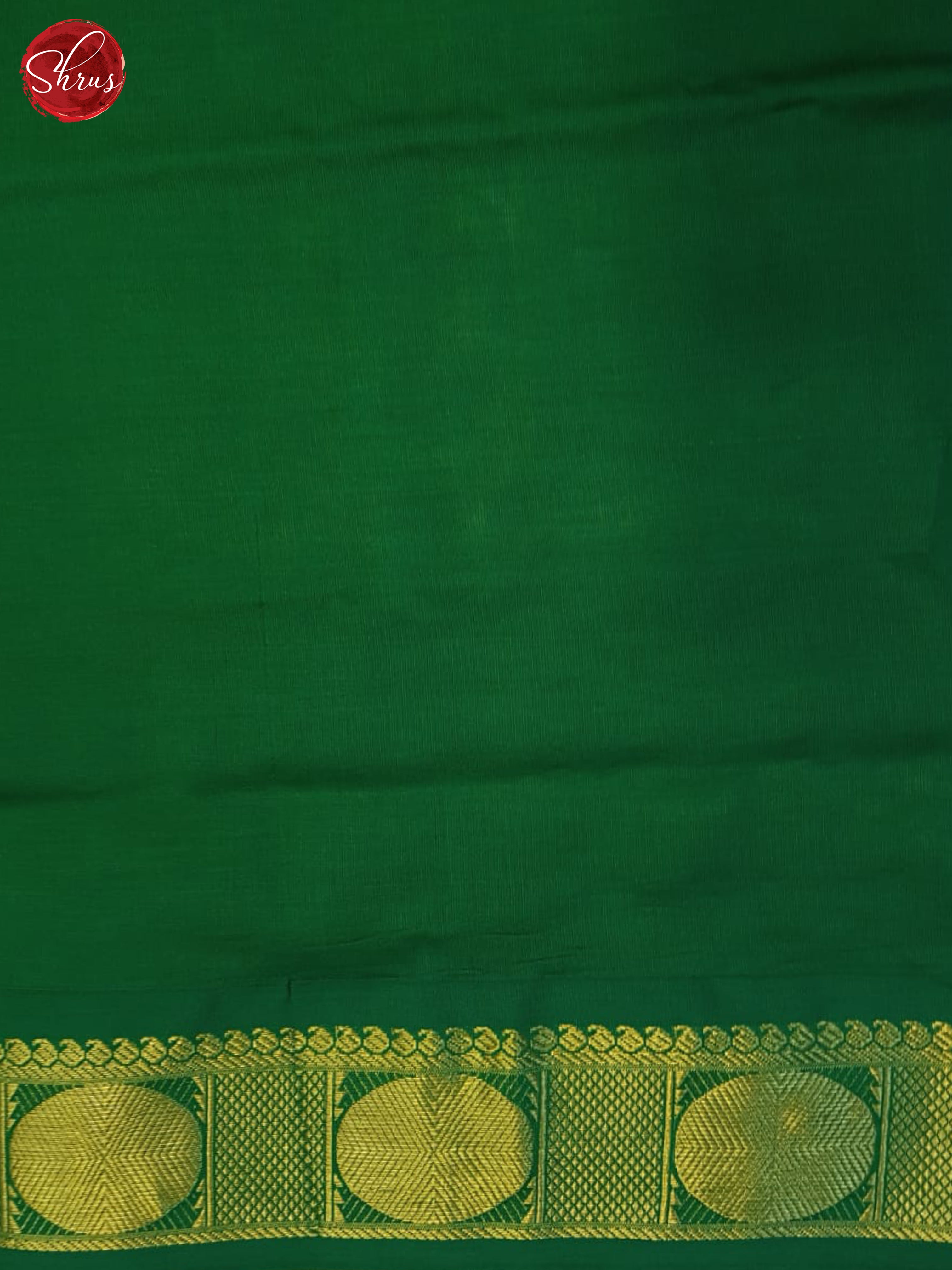 Mustard And Green- Silk Cotton Half-pure Saree - Shop on ShrusEternity.com