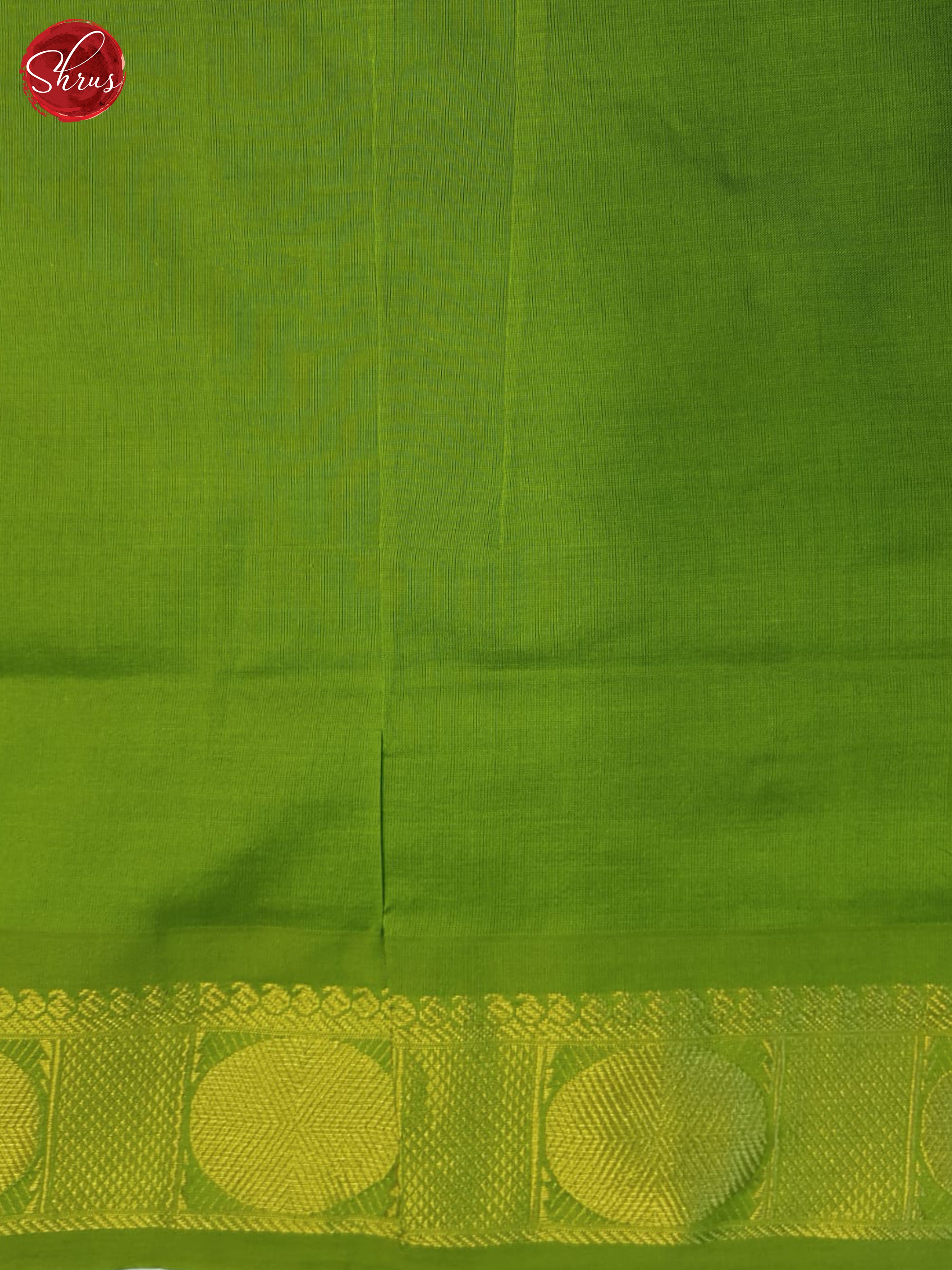 Green & Light Green - Silk Cotton Half-pure Saree - Shop on ShrusEternity.com