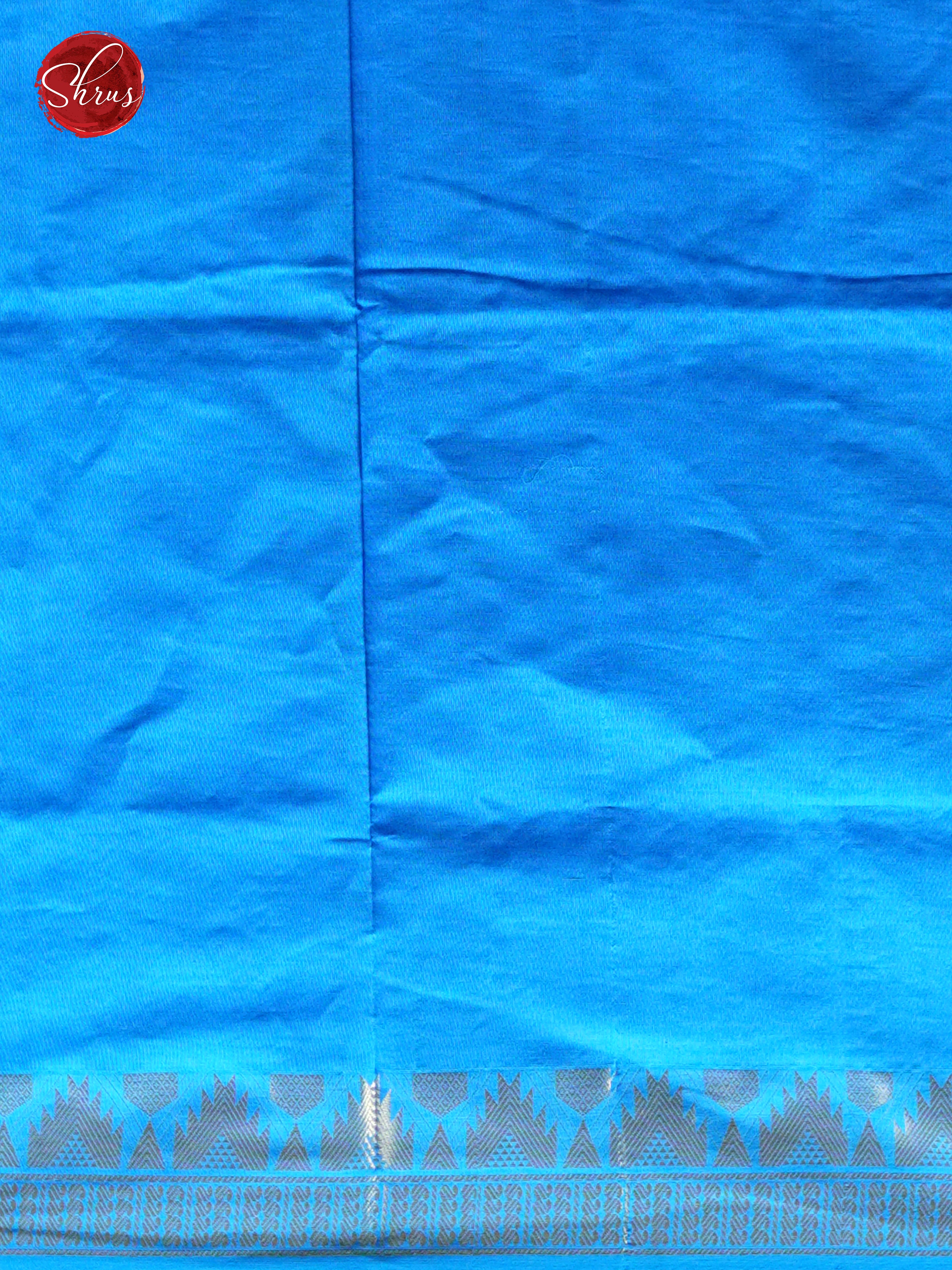 Grey & Blue - Silk Cotton- half pure Saree - Shop on ShrusEternity.com