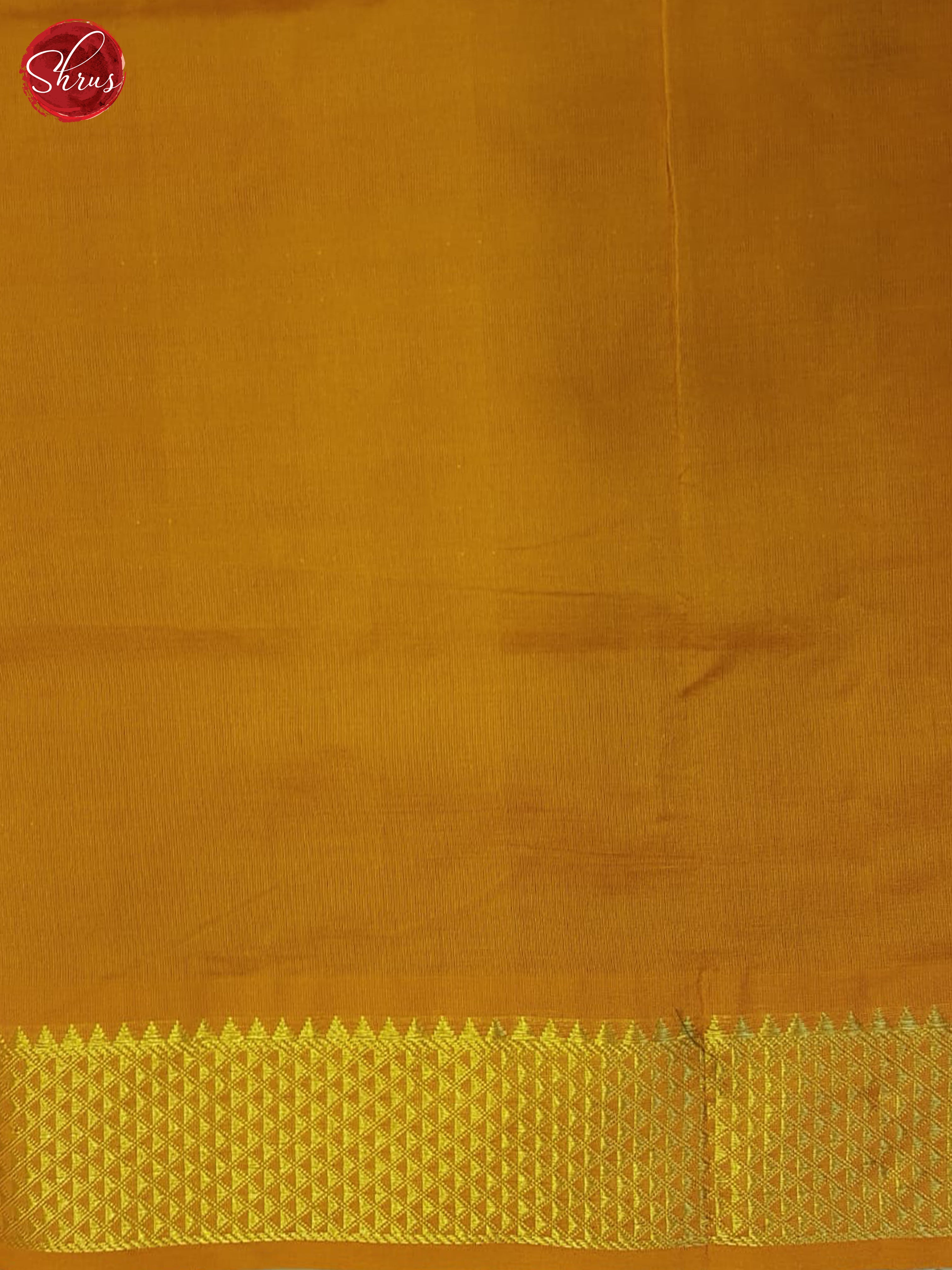 Green And Mustard- Silk Cotton Half-pure Saree - Shop on ShrusEternity.com