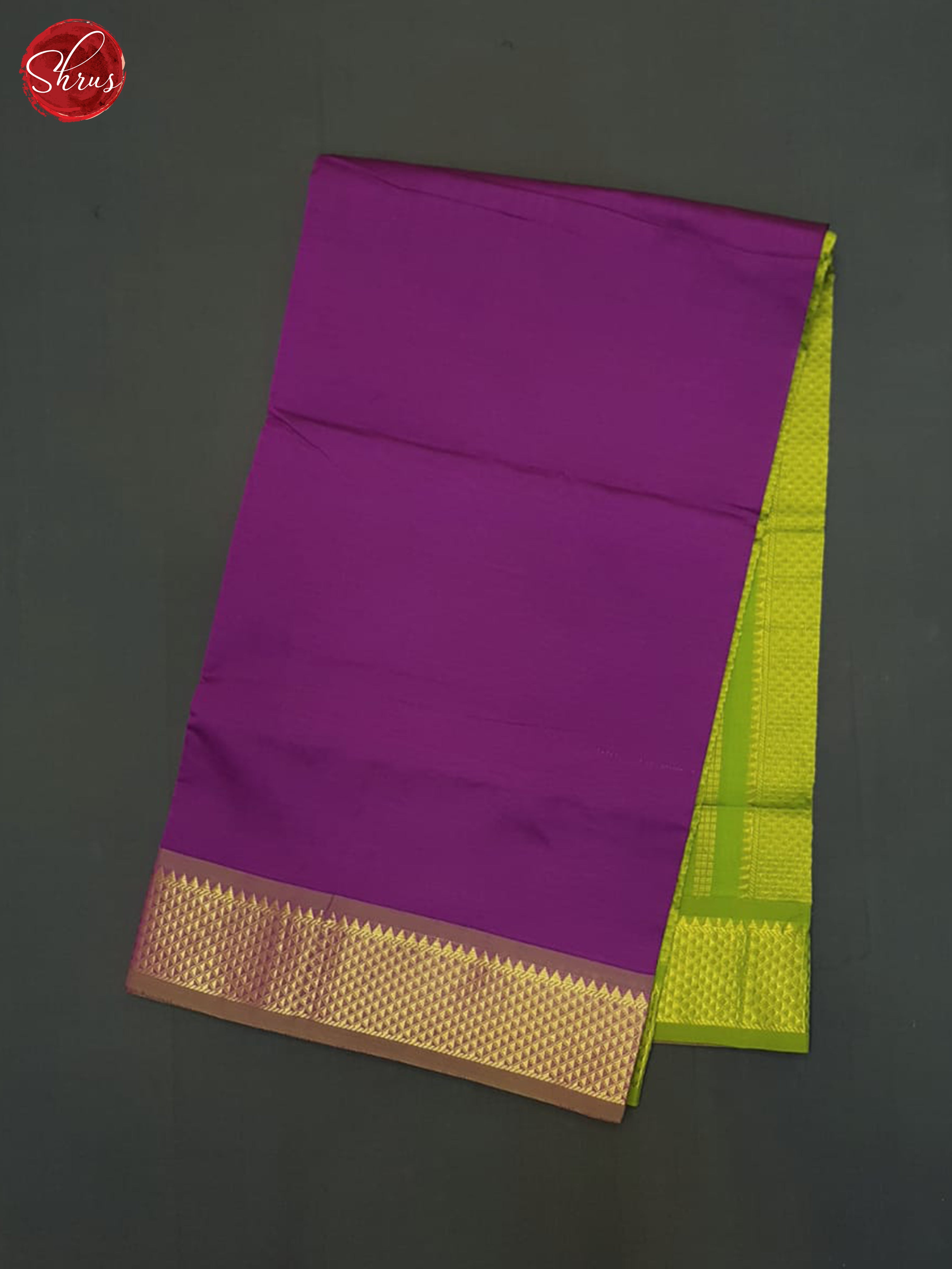 Vadamalli And Green-Silk Cotton half-pure Saree - Shop on ShrusEternity.com