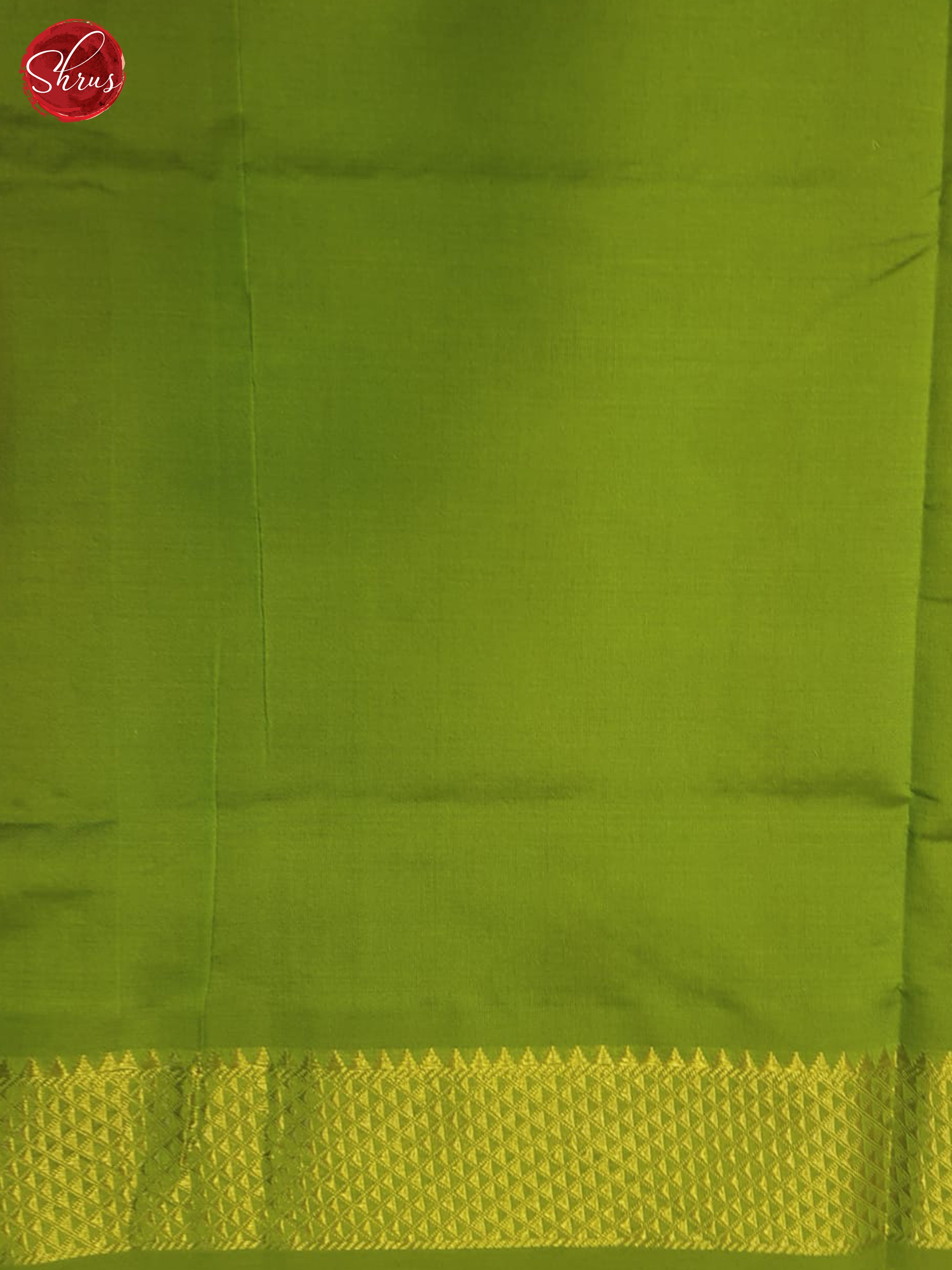 Vadamalli And Green-Silk Cotton half-pure Saree - Shop on ShrusEternity.com
