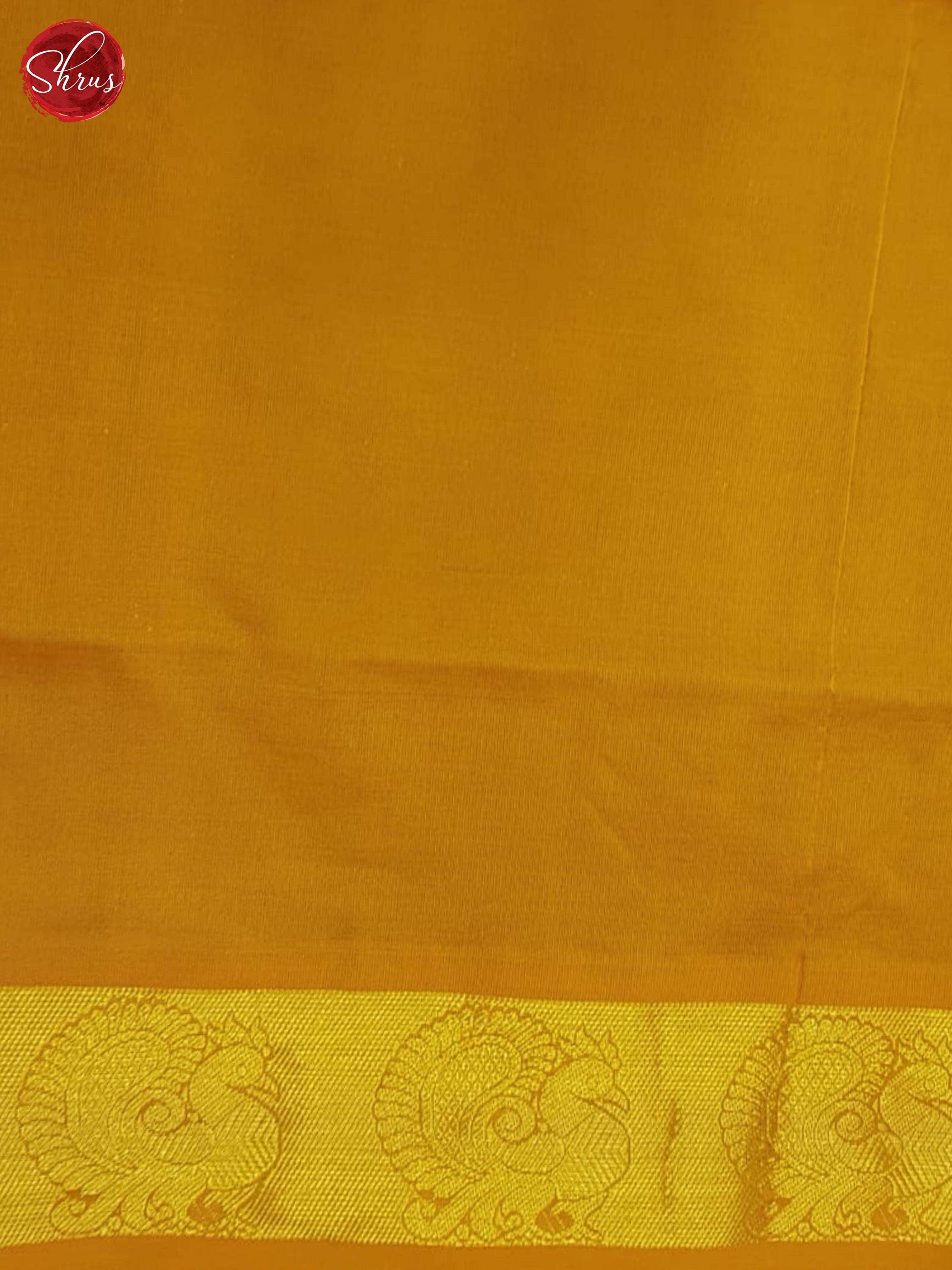 Peacock Green And Mustard- Silk Cotton Half-pure Saree - Shop on ShrusEternity.com
