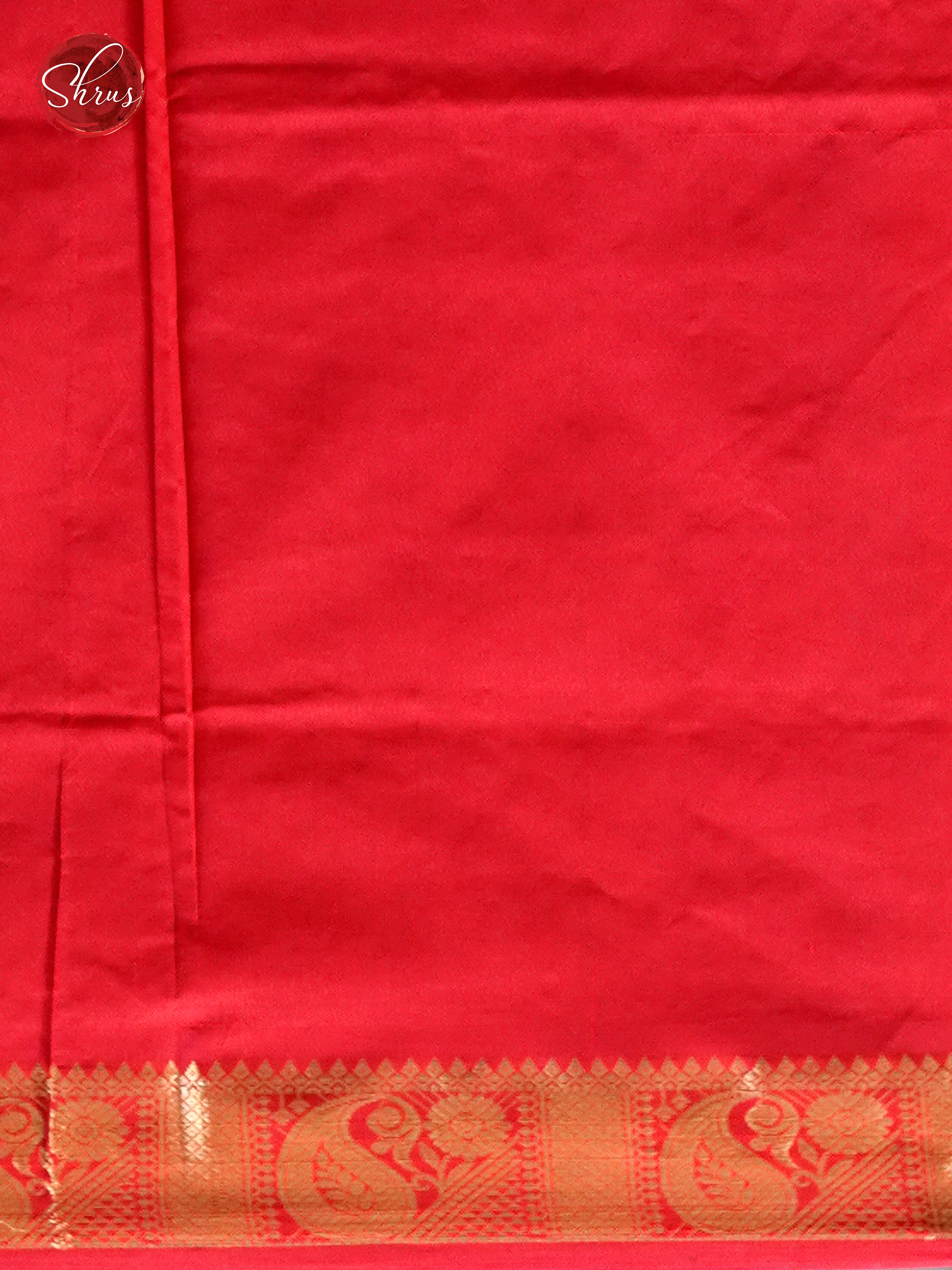 Blue & Red - Silk cotton-half pure Saree