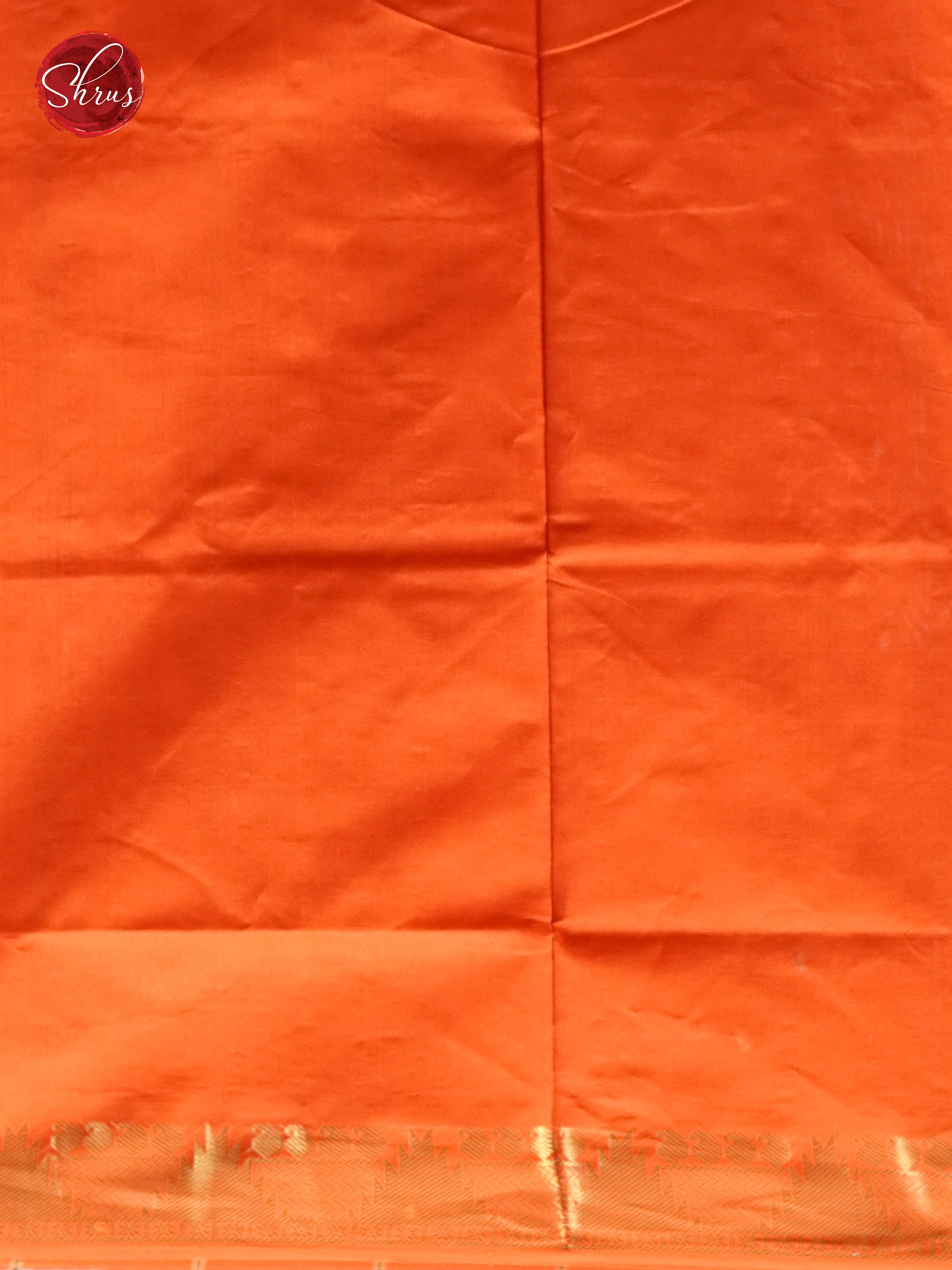 Green & Orange - Silk cotton-half pure Saree - Shop on ShrusEternity.com