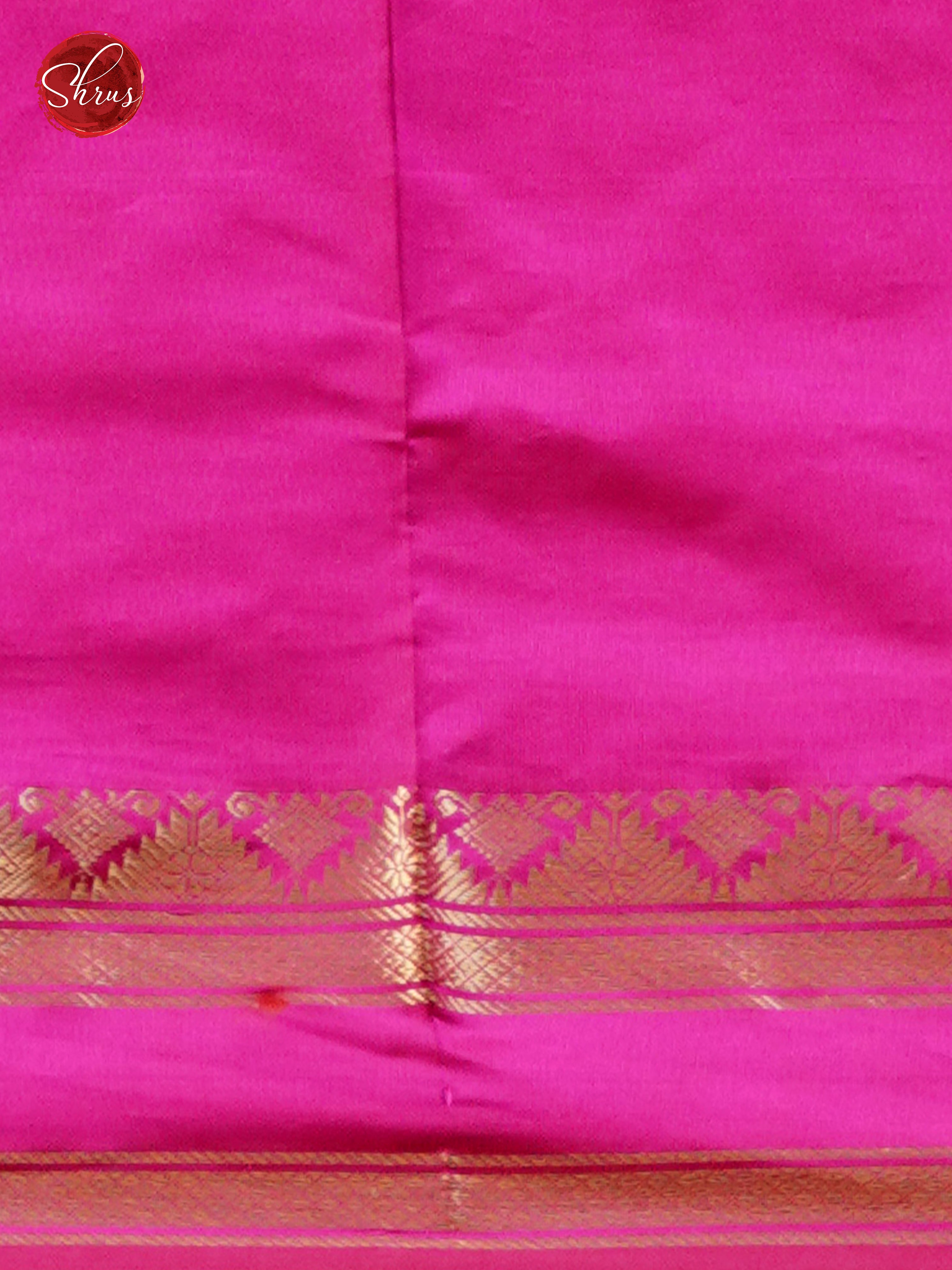 Green & Pink  - Silk cotton-half pure Saree