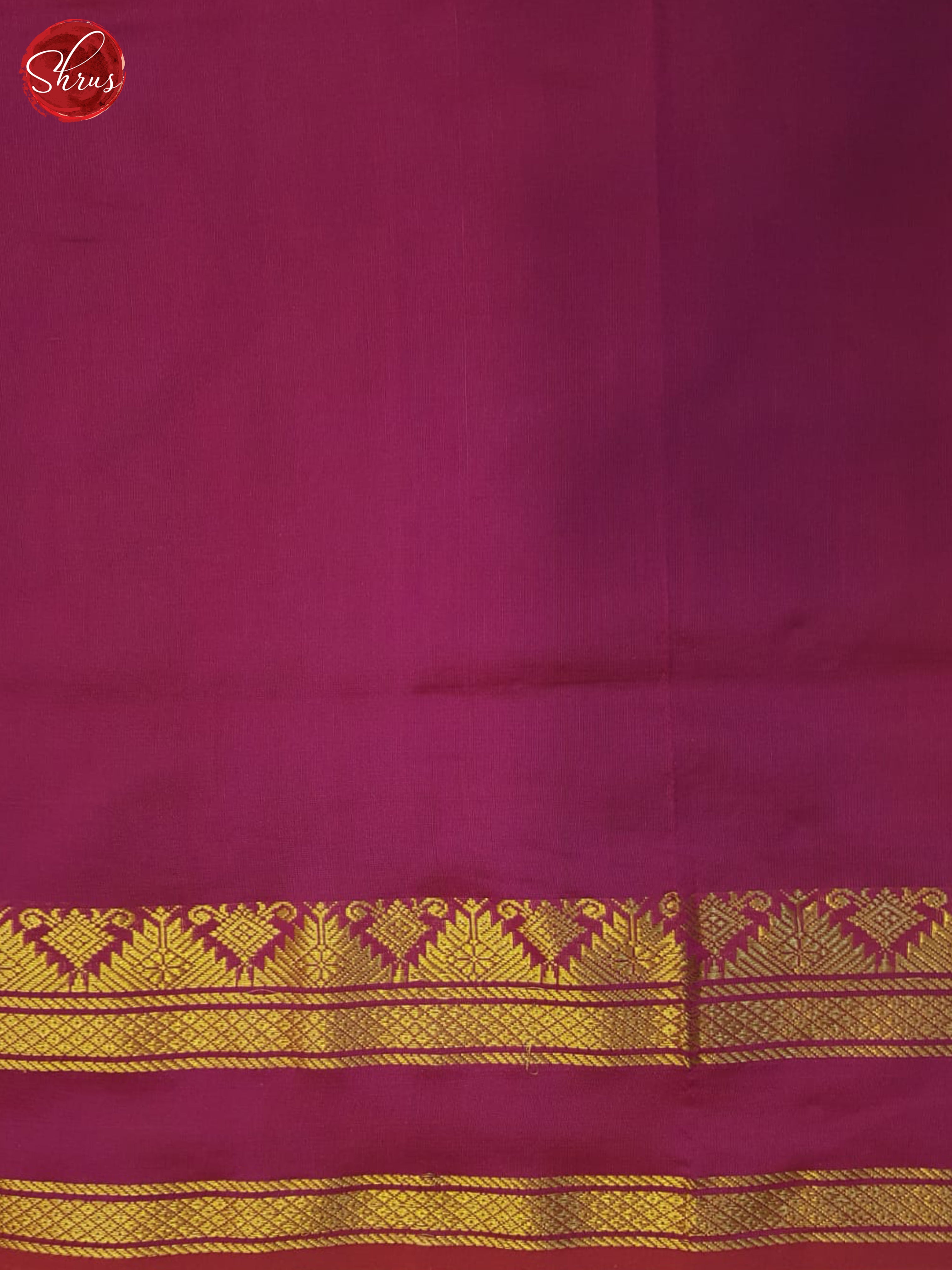 Peacock Neck And Pink- Silk Cotton half-pure saree - Shop on ShrusEternity.com