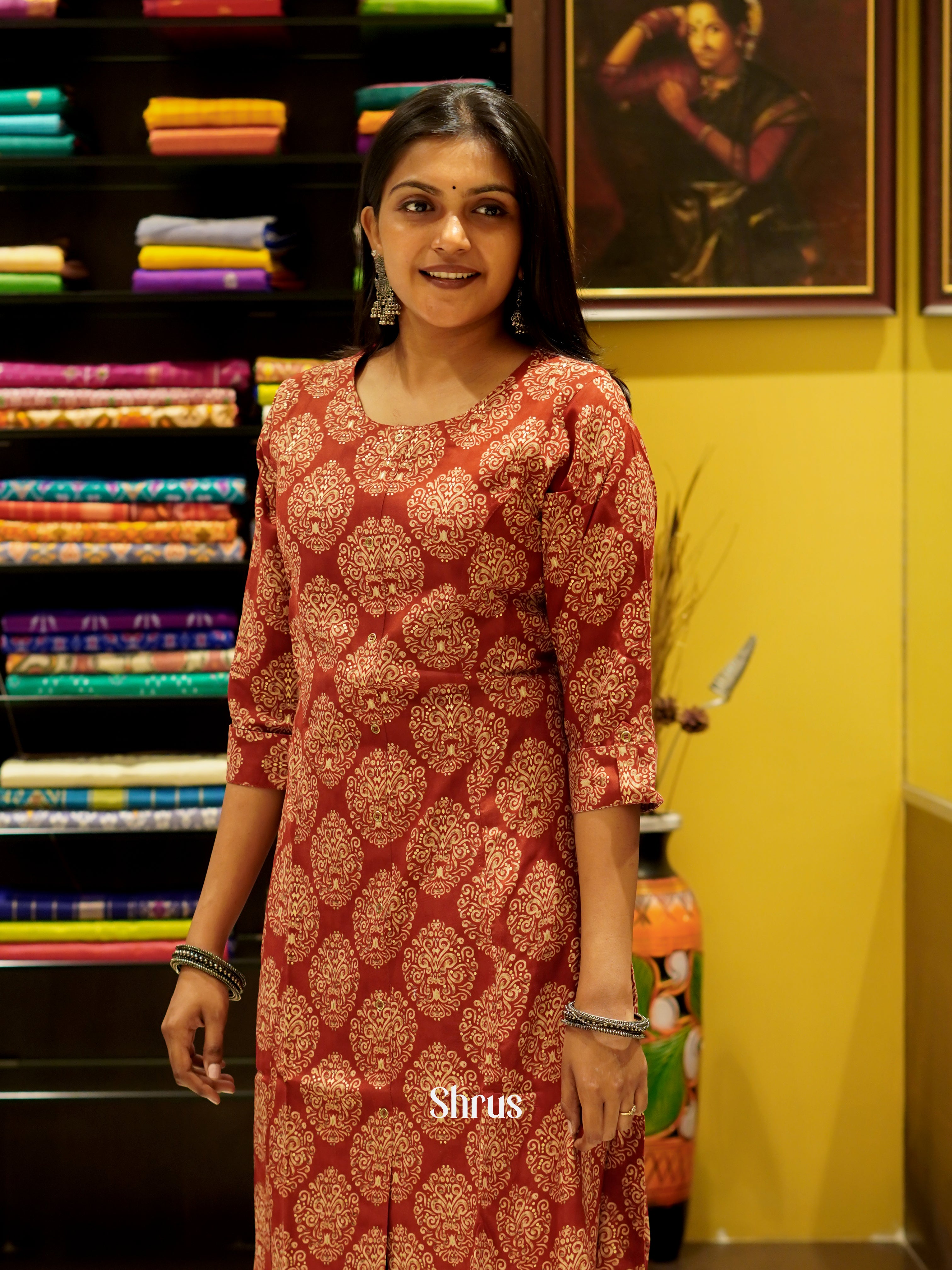 Red - Readymade Kurti - Shop on ShrusEternity.com