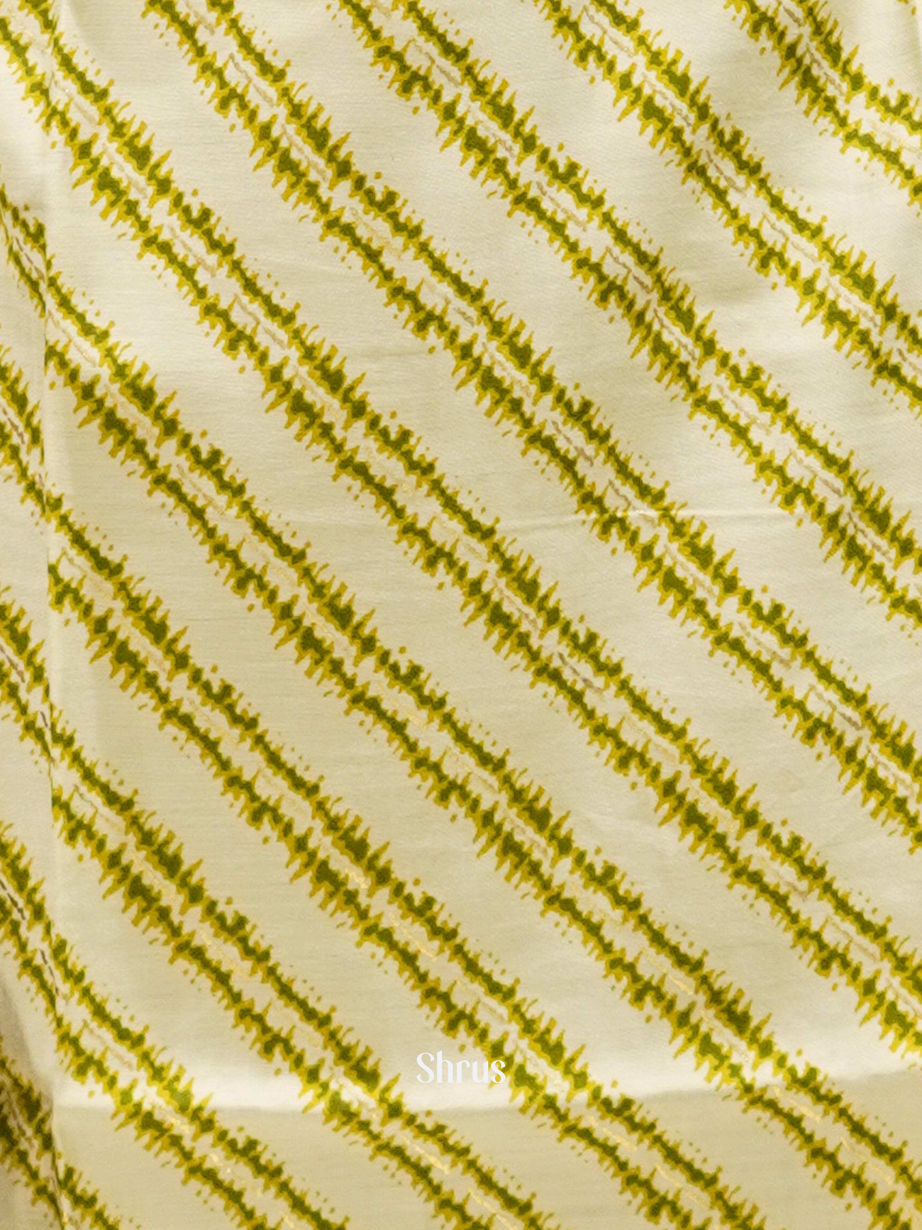 Cream & Green- Readymade Kurti - Shop on ShrusEternity.com