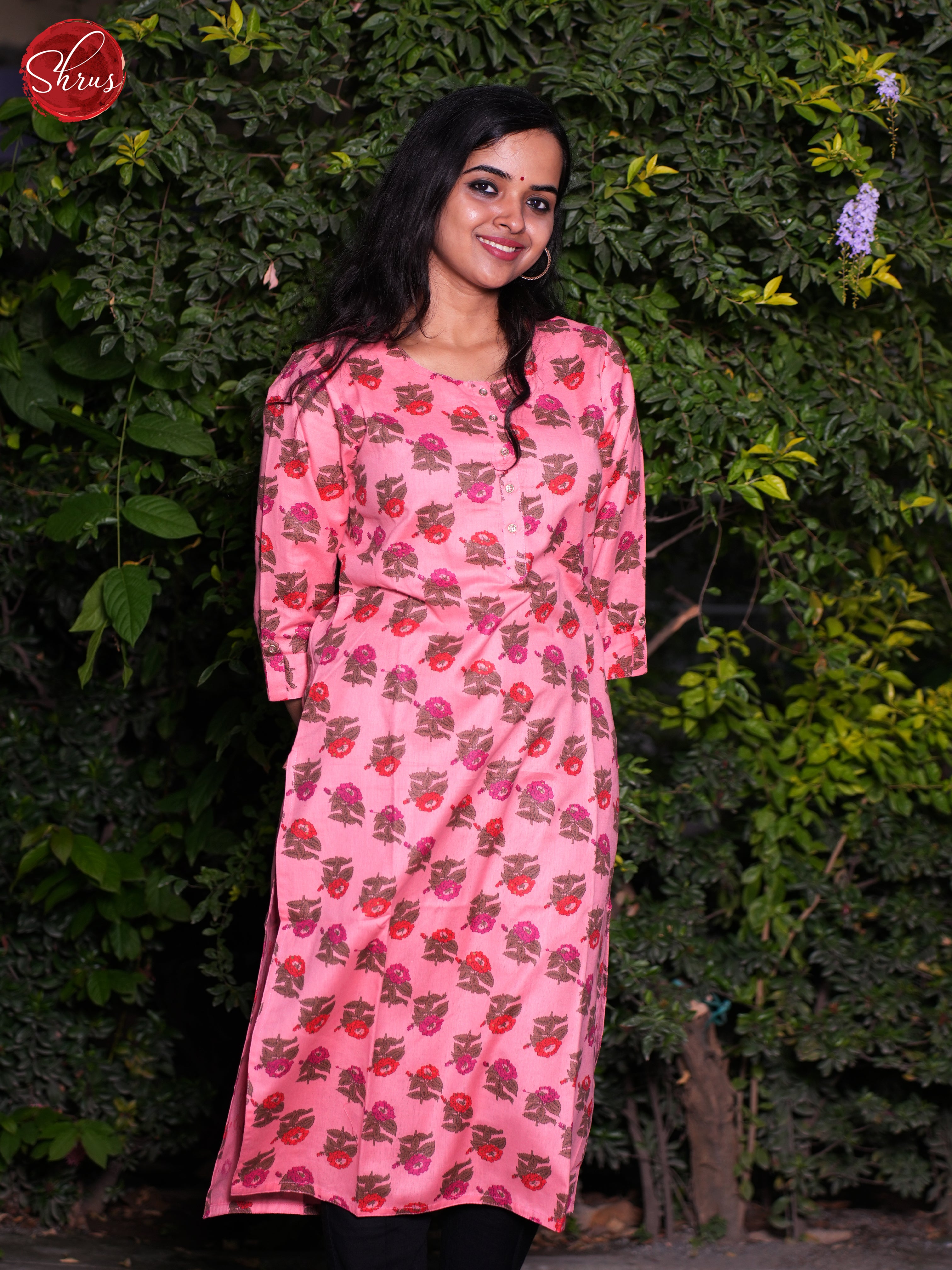 Pink- Readymade Kurti - Shop on ShrusEternity.com