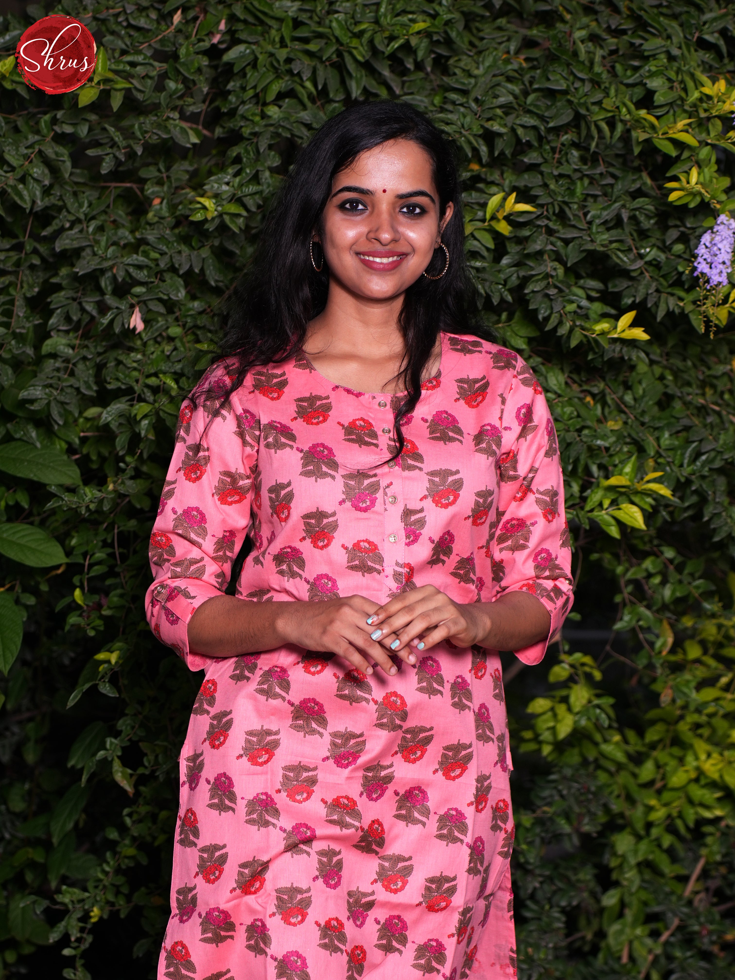 Pink- Readymade Kurti - Shop on ShrusEternity.com