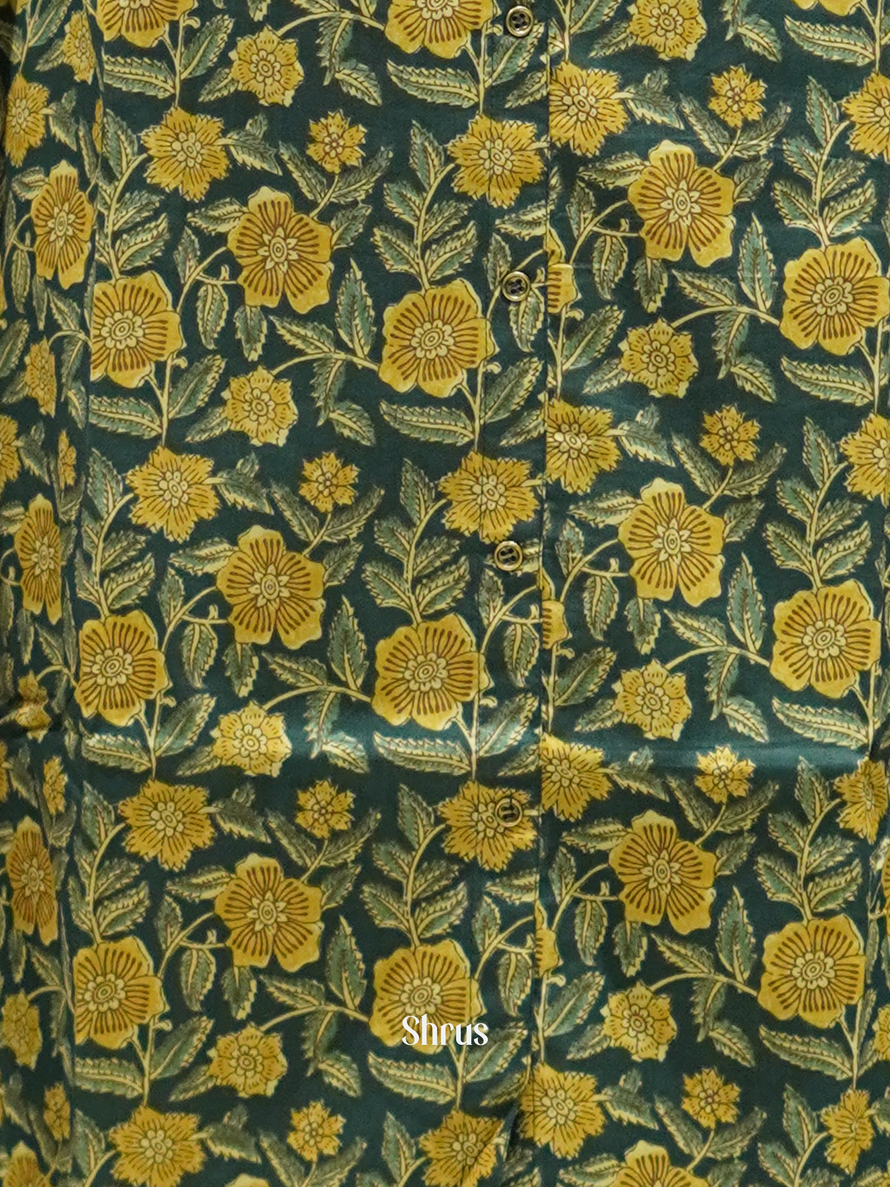 Green & Yellow - Readymade Kurti - Shop on ShrusEternity.com