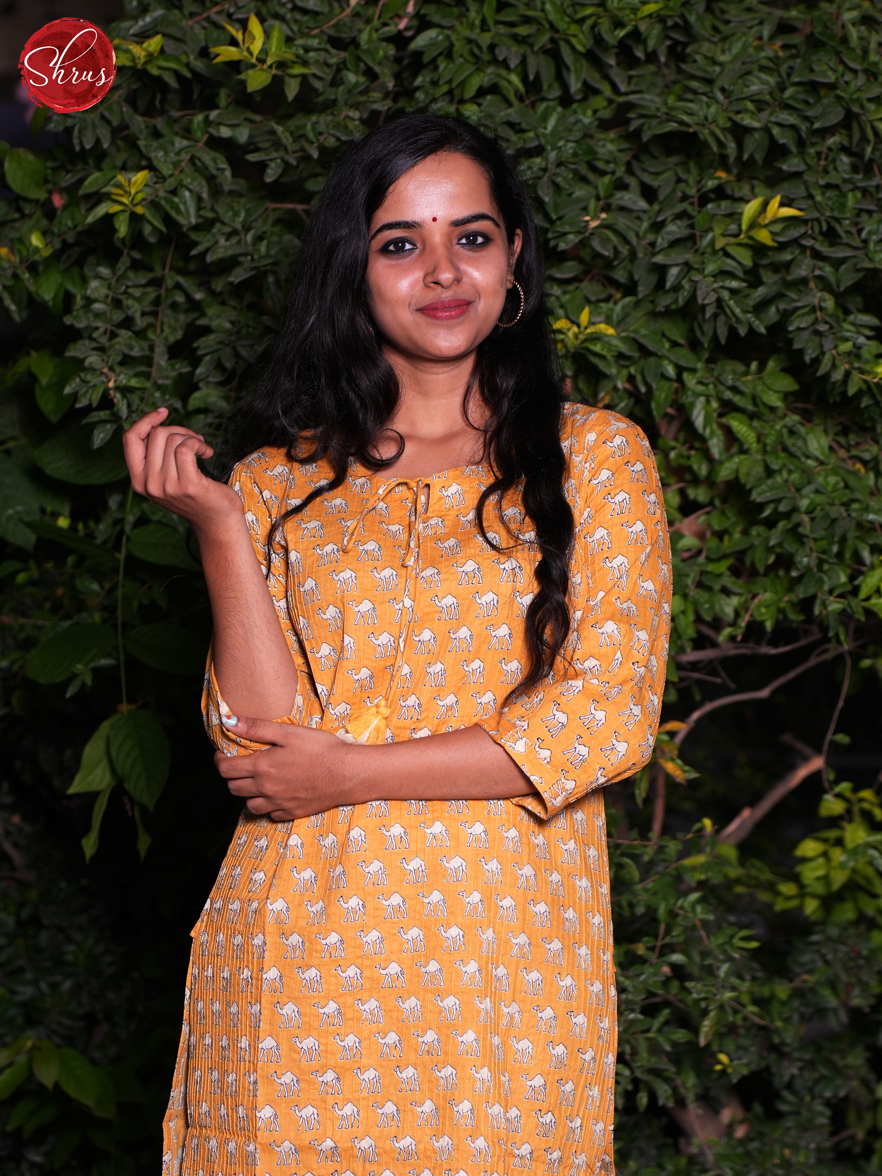 Orange - Readymade Kurti - Shop on ShrusEternity.com