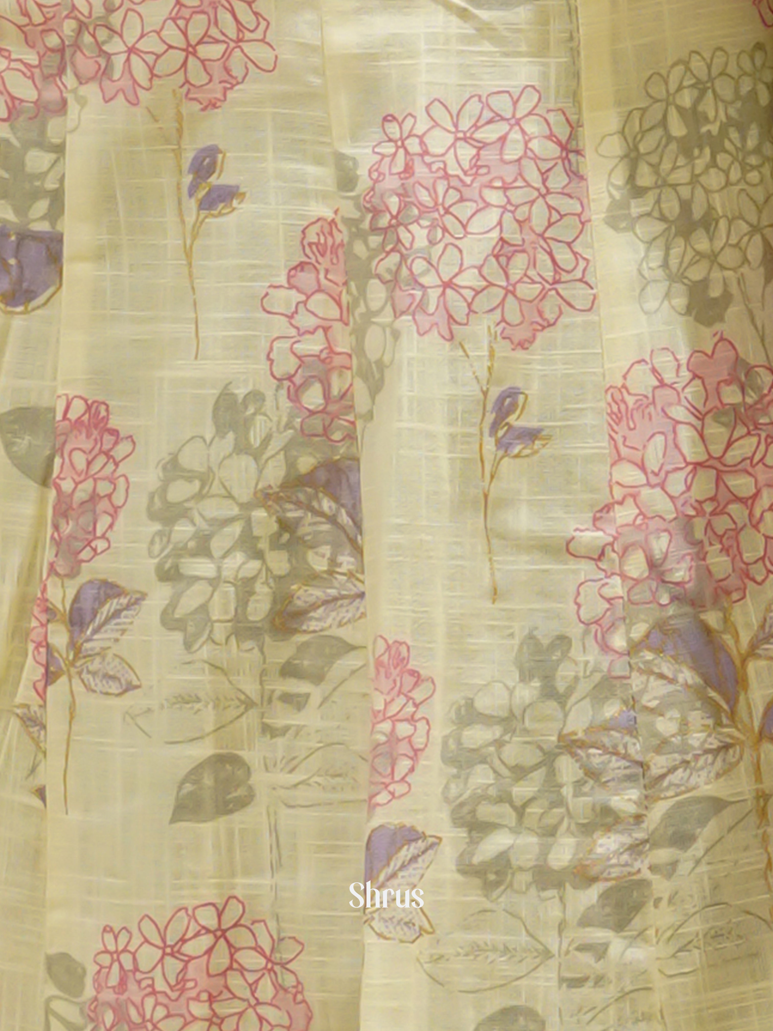 Cream & Pink - Readymade Kurti - Shop on ShrusEternity.com