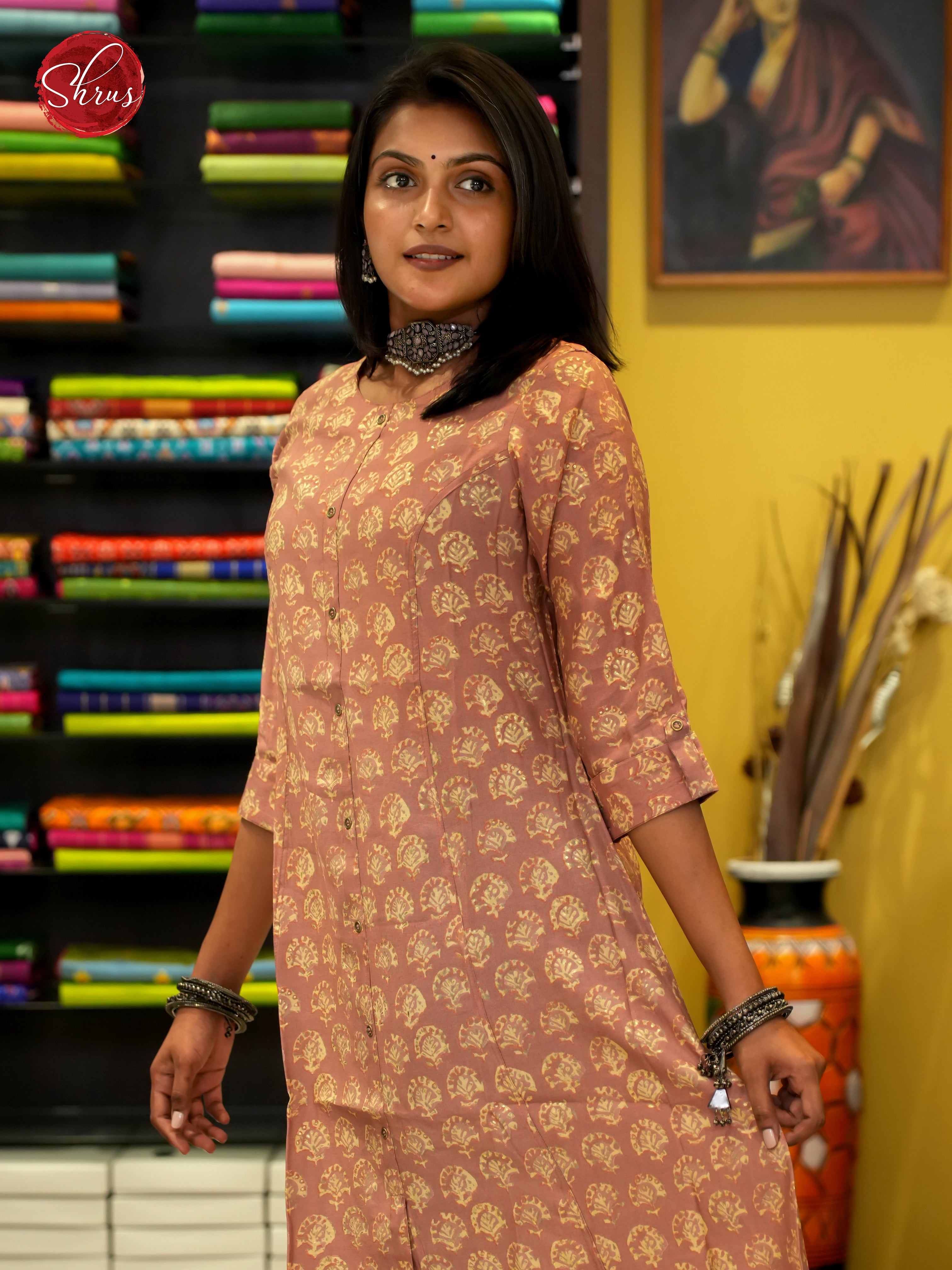 Onion Peel - Readymade printed Kurti - Shop on ShrusEternity.com