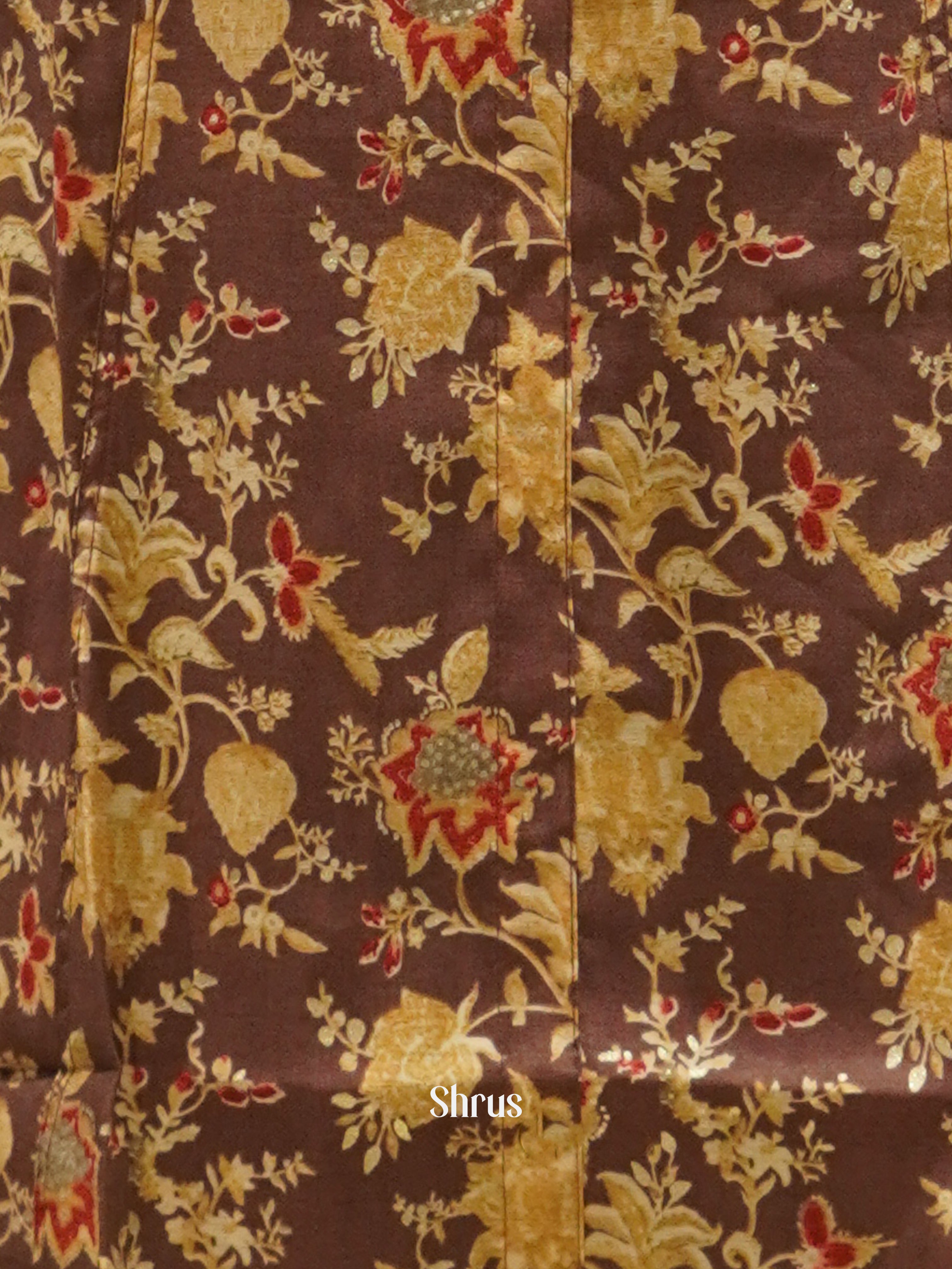 Brown - Readymade Kurti - Shop on ShrusEternity.com