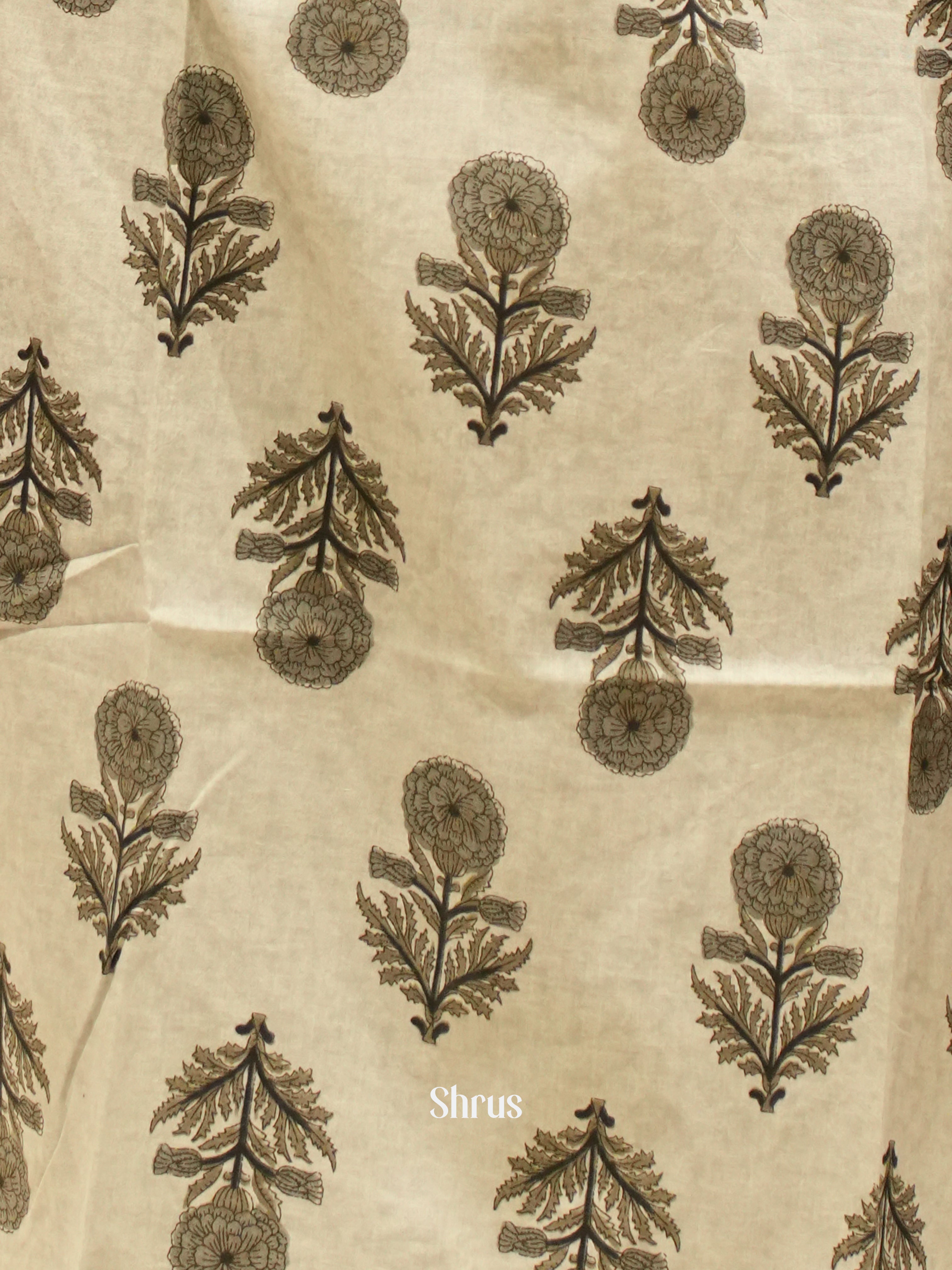 Grey - Readymade printed Kurti - Shop on ShrusEternity.com