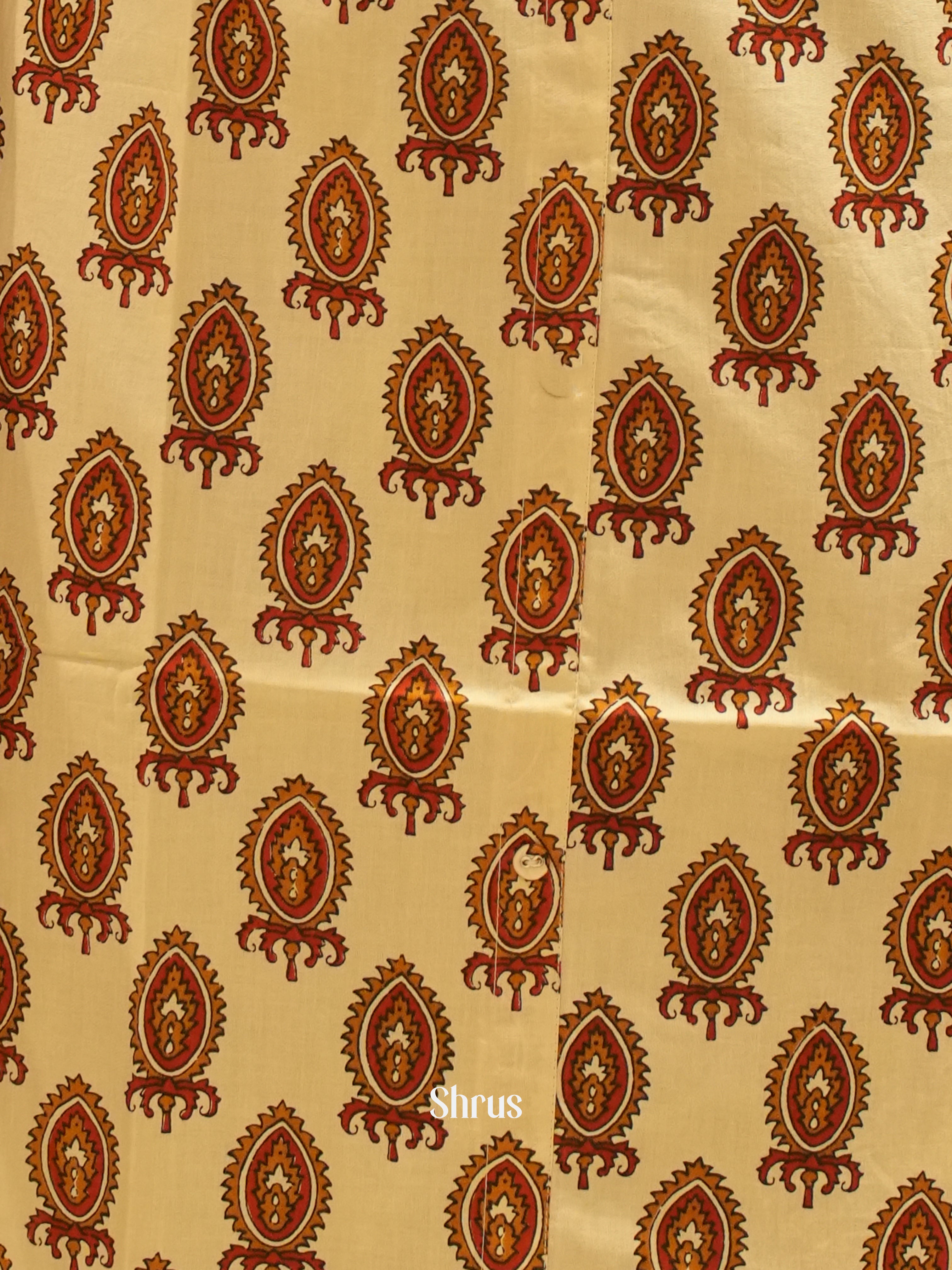 Cream - Readymade printed Kurti - Shop on ShrusEternity.com